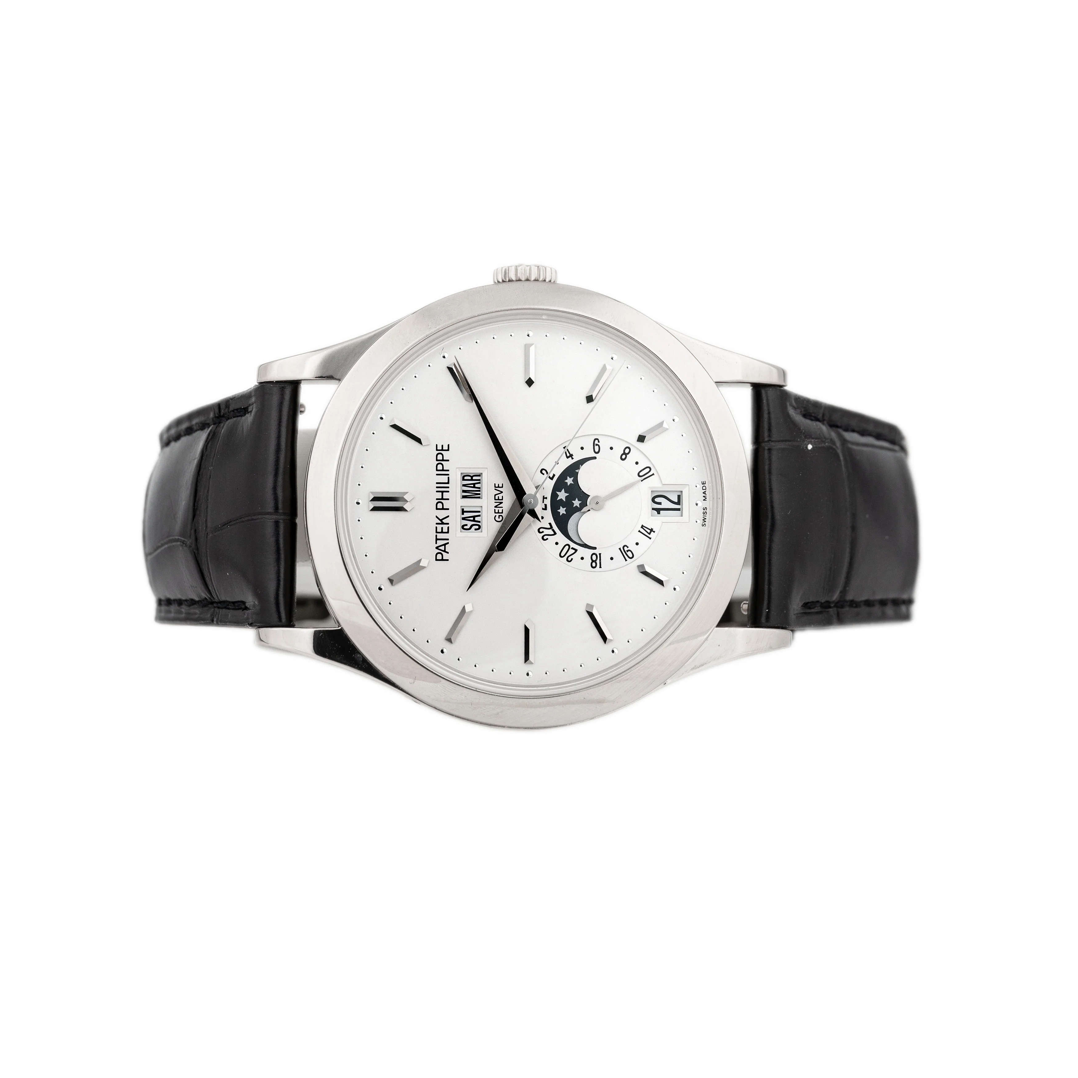 Patek Philippe Complications Annual Calendar White Gold Silver Dial 38mm 5396G-011 Full Set - Image 2