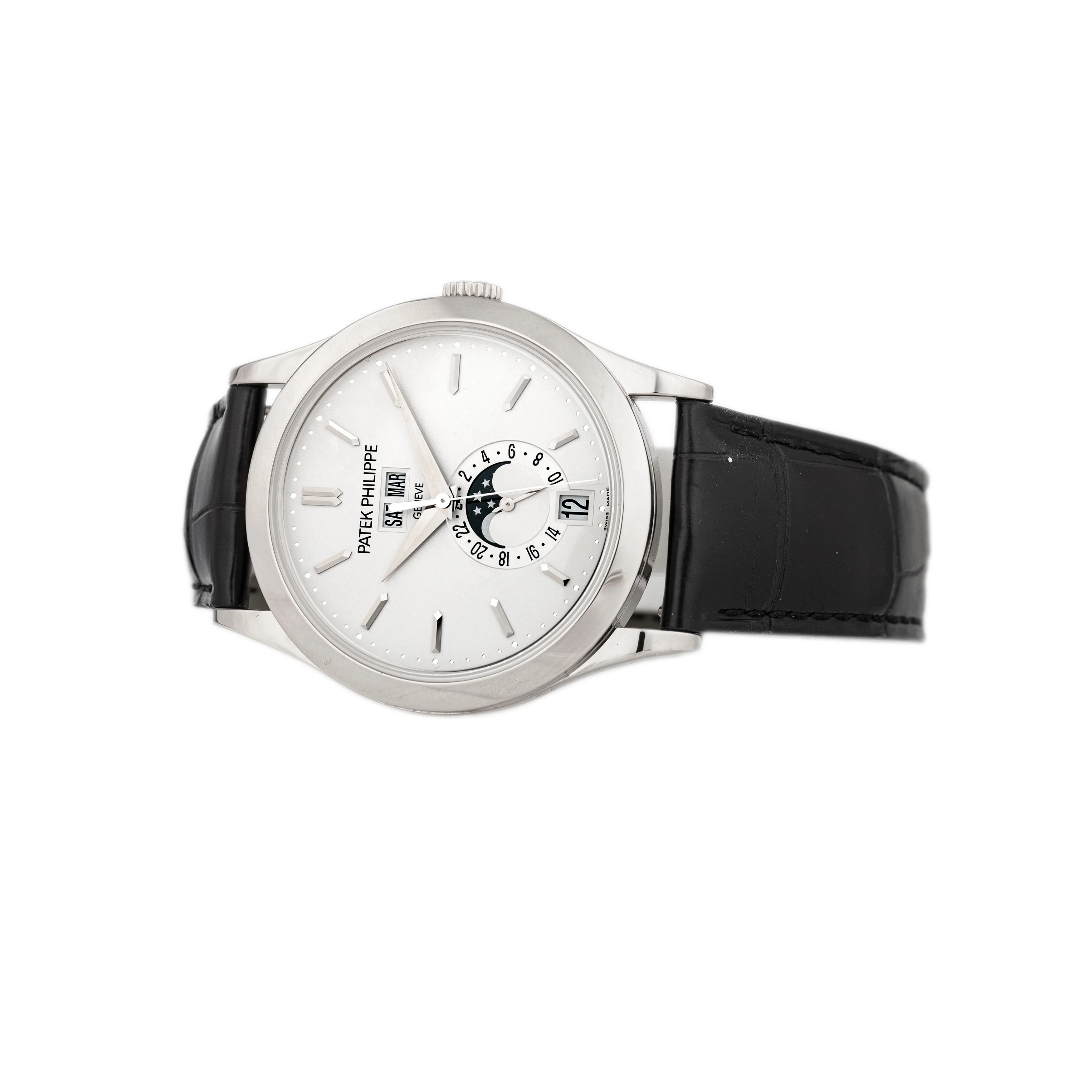 Patek Philippe Complications Annual Calendar White Gold Silver Dial 38mm 5396G-011 Full Set - Image 3