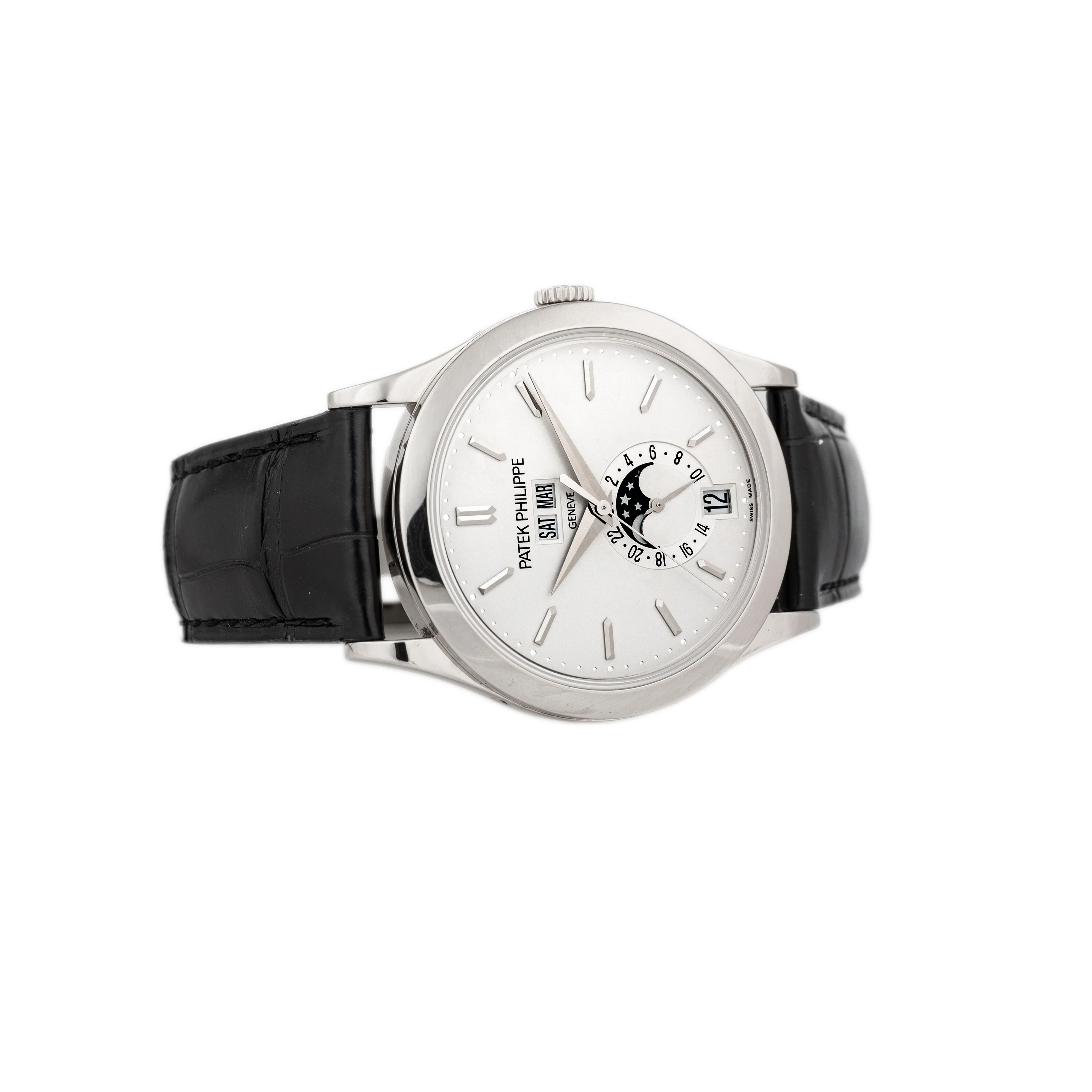 Patek Philippe Complications Annual Calendar White Gold Silver Dial 38mm 5396G-011 Full Set - Image 4