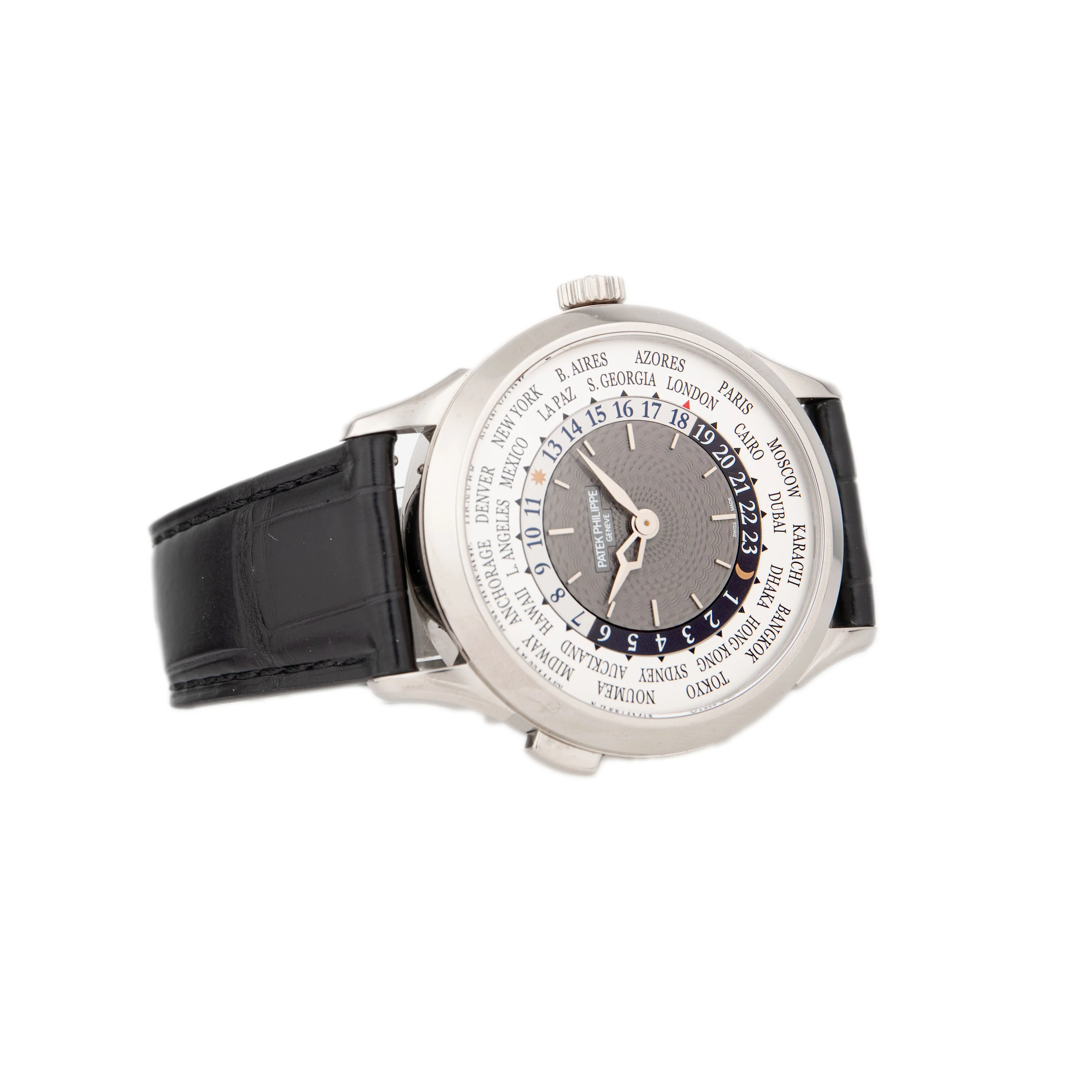 Patek Philippe Complications World Time White Gold 38.5m Gray Dial 5230G - Image 4
