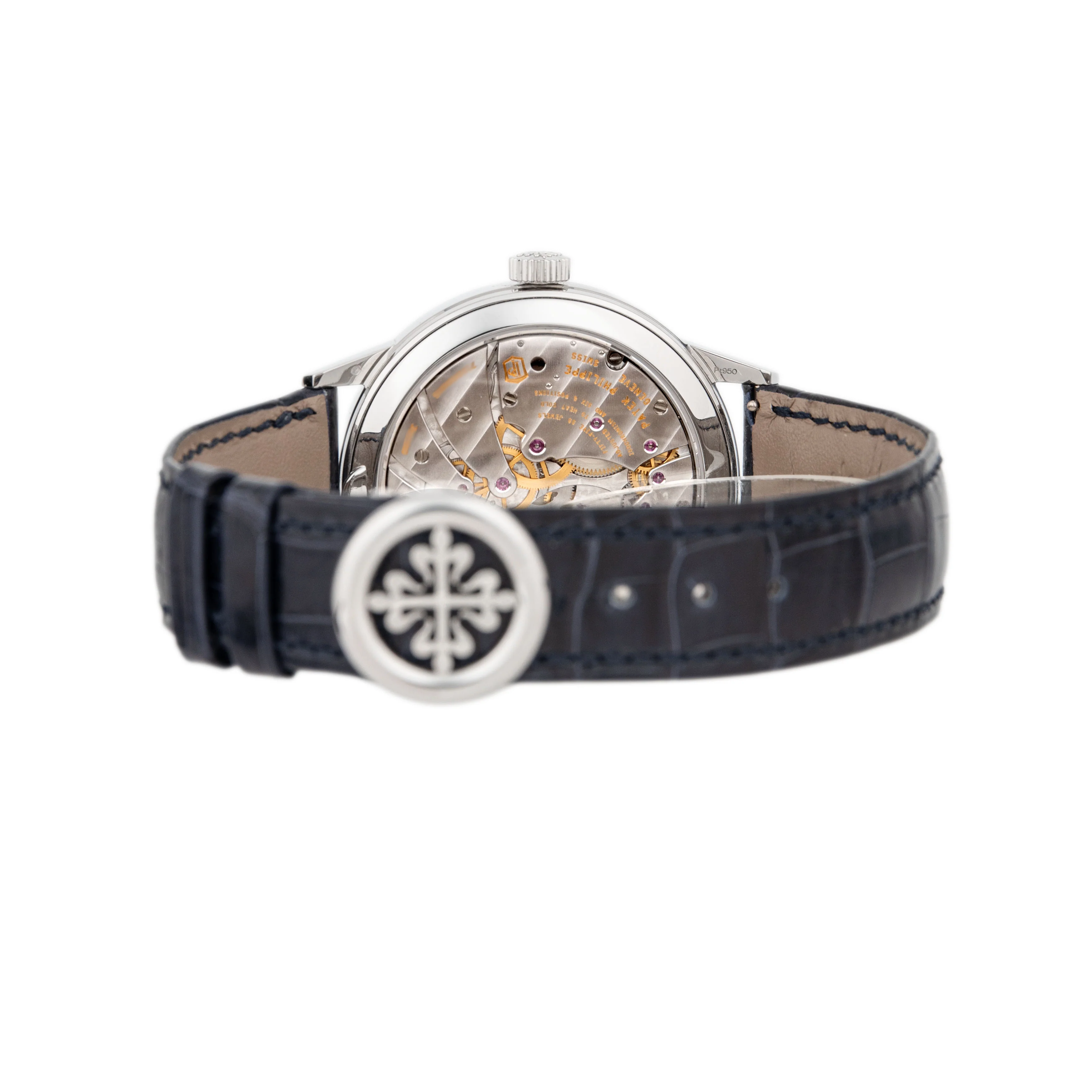 Patek Philippe Grand Complications In Line Perpetual Platinum Blue Dial 41mm 5236P-001 Full Set - Image 5