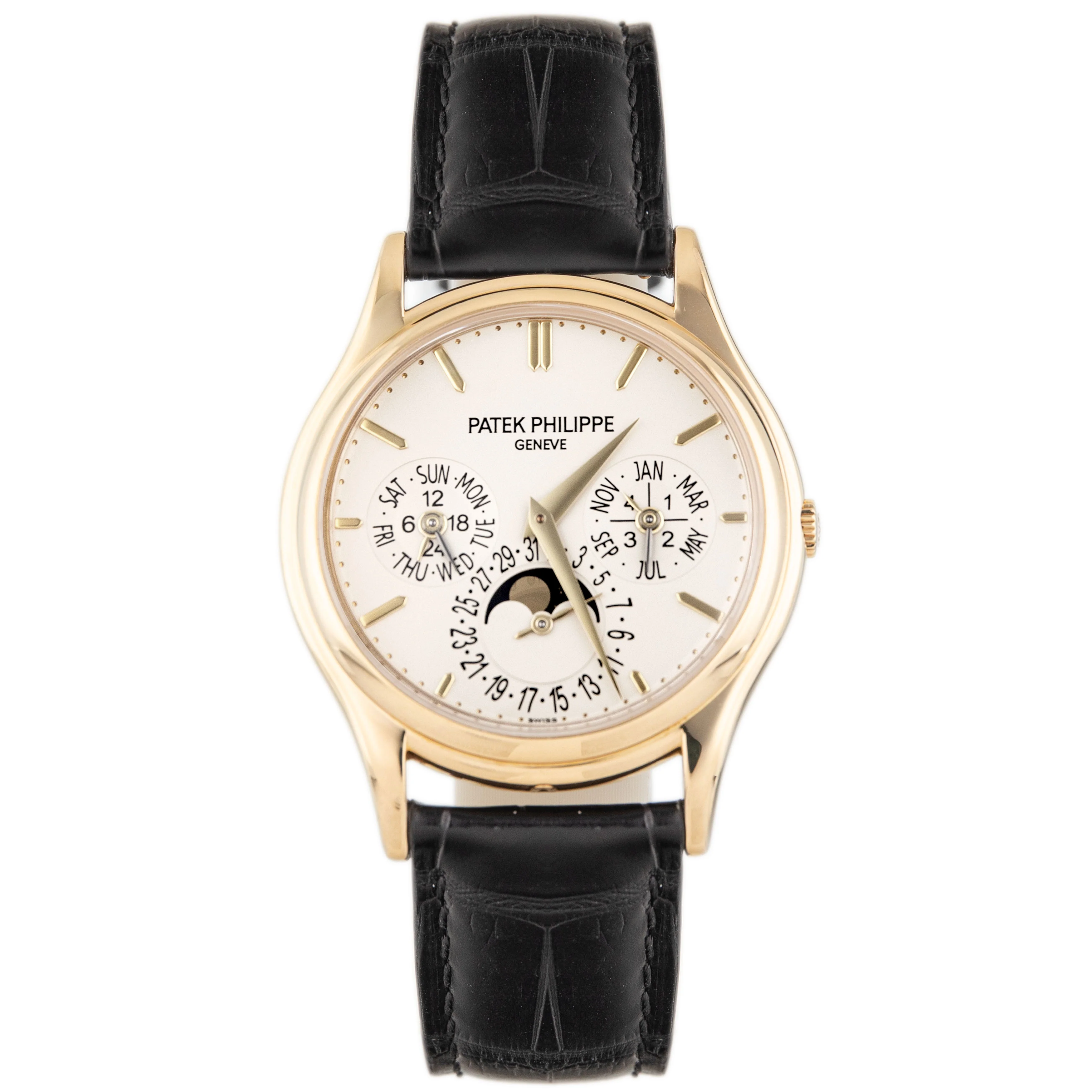 Patek Phillipe Grand Complications Perpetual Calendar Yellow Gold White Dial 37mm 5140J-001 Full Set
