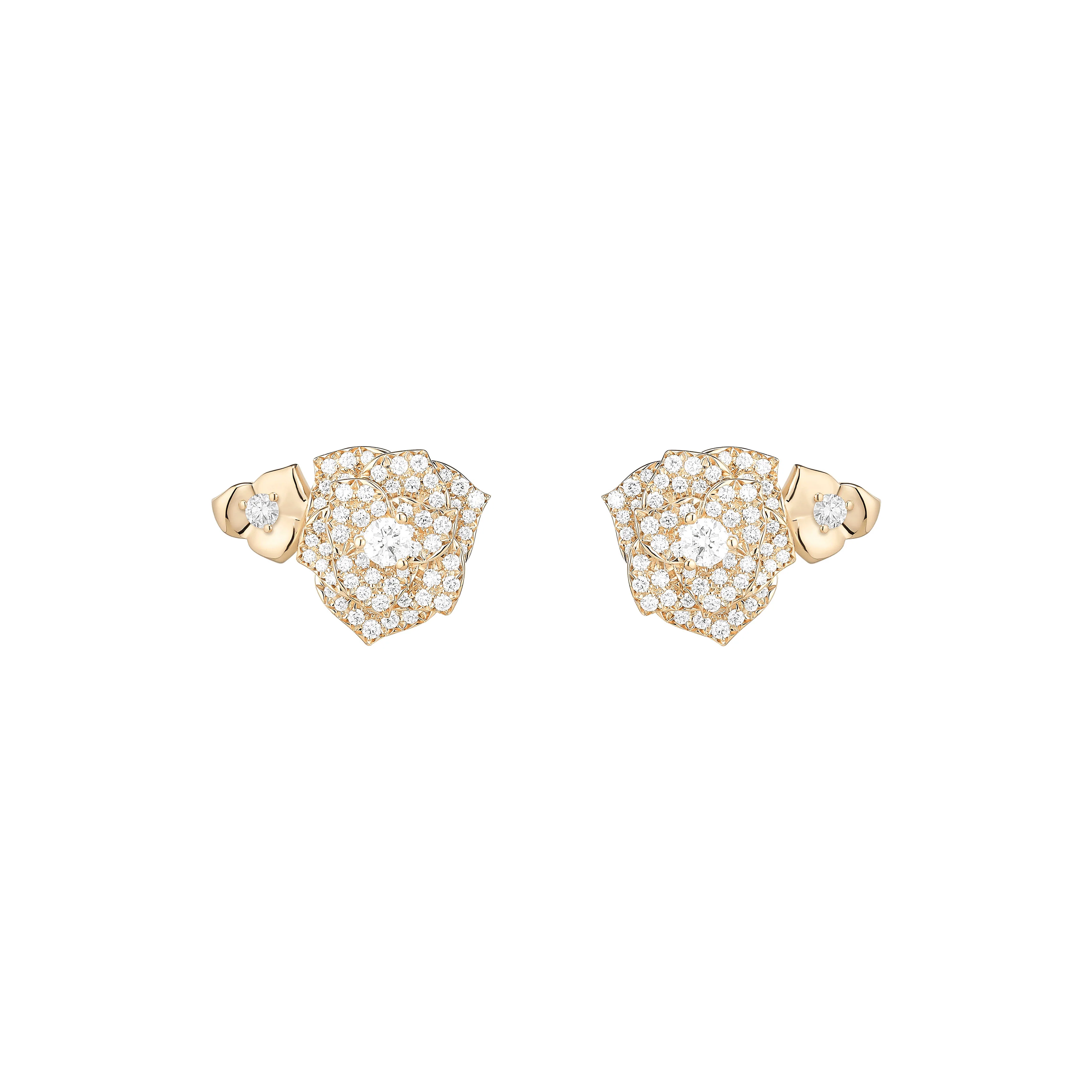 Piaget 18K Rose Gold Diamond Earrings