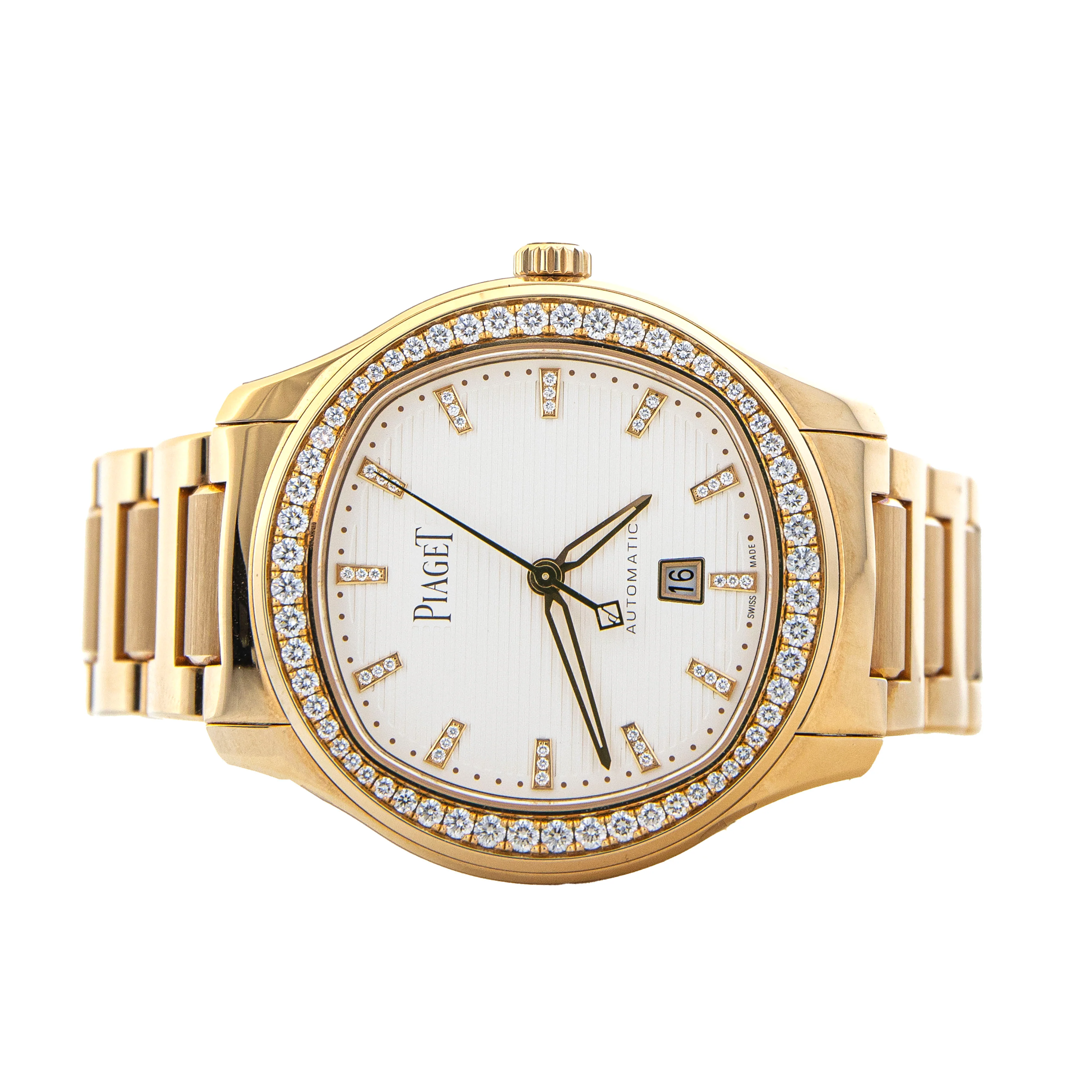 Piaget Polo Date Diamonds Rose Gold White Dial 36mm G0A46020 - Image 2