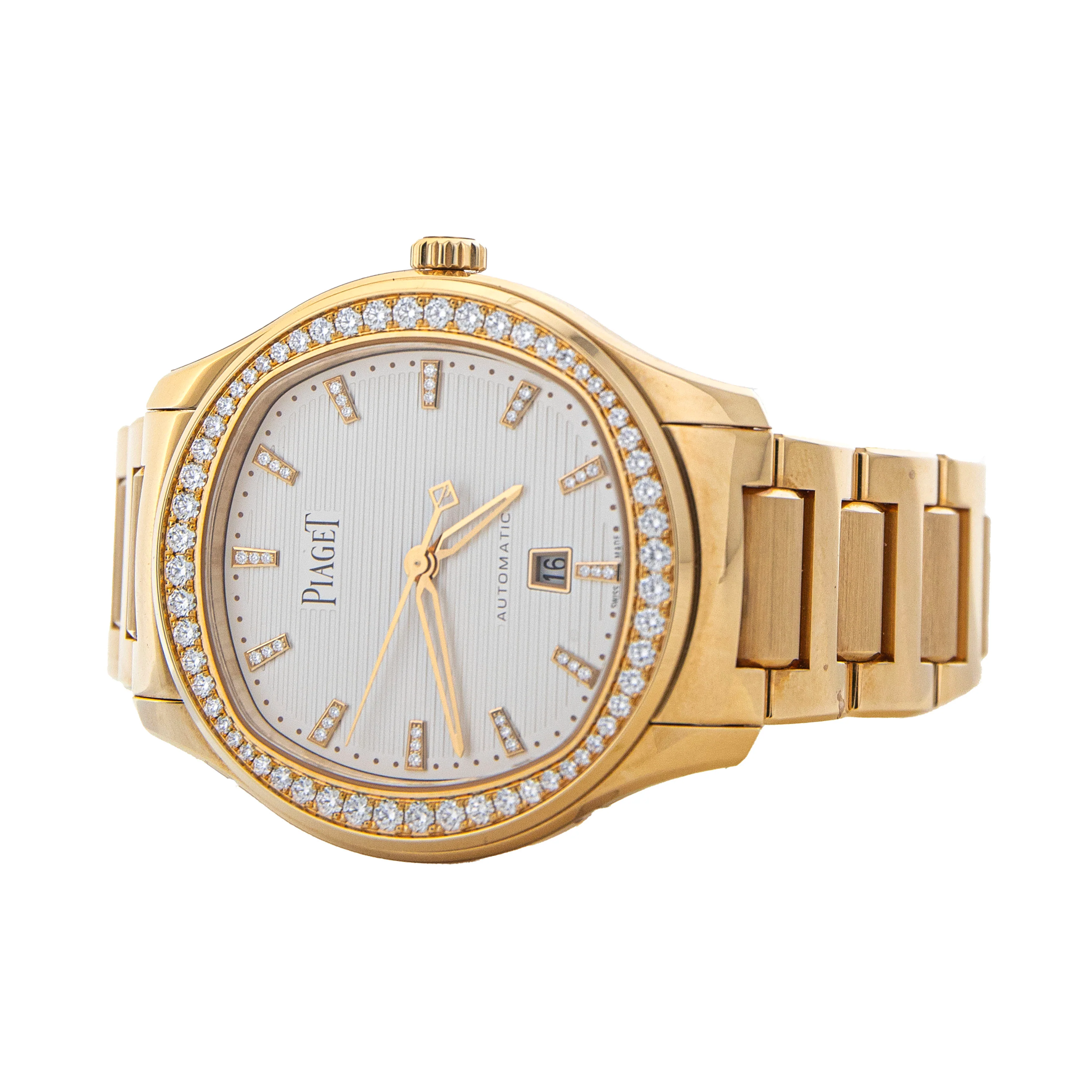 Piaget Polo Date Diamonds Rose Gold White Dial 36mm G0A46020 - Image 3