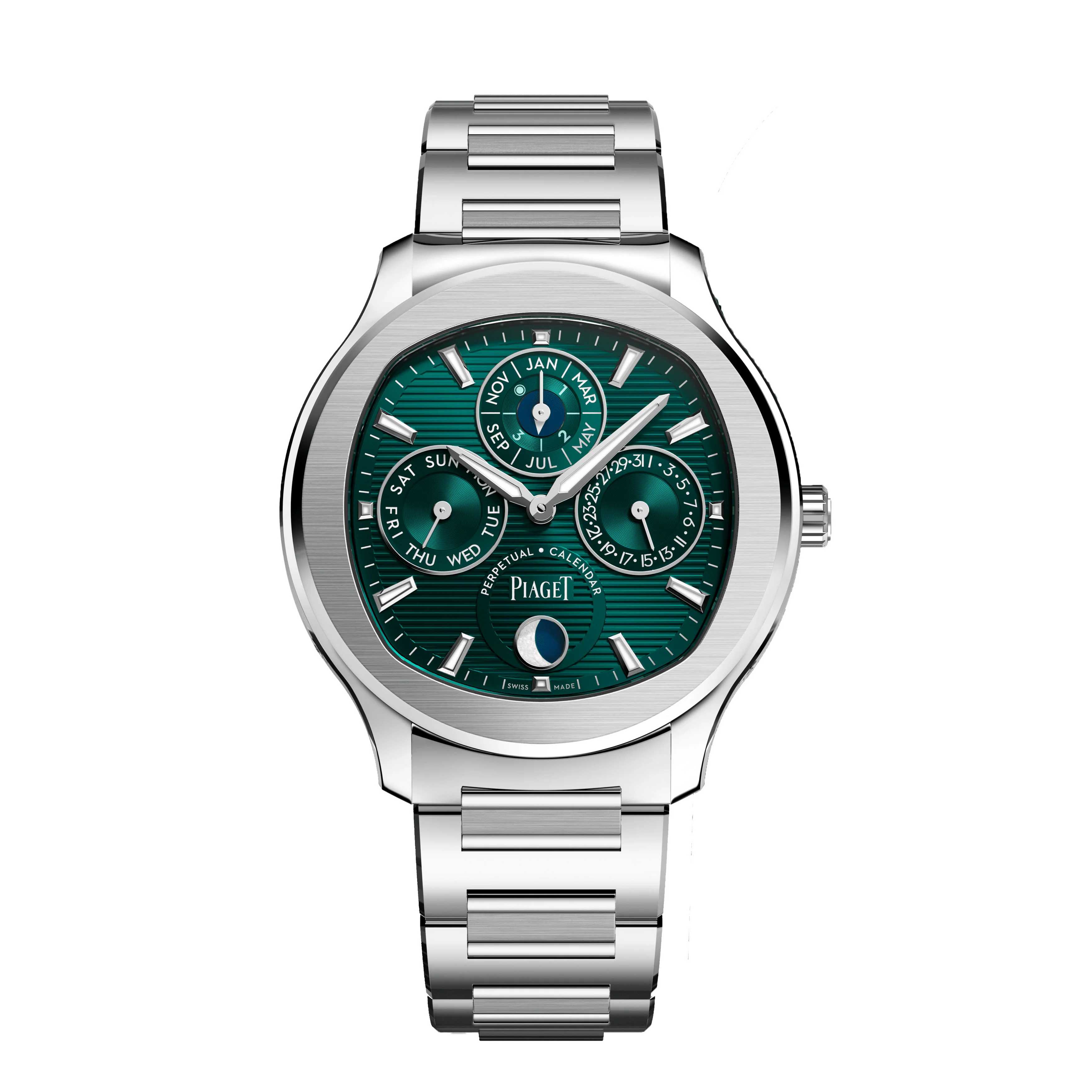 Piaget Polo Perpetual Calendar Ultra-Thin Watch, 42mm Green Dial, G0A48005