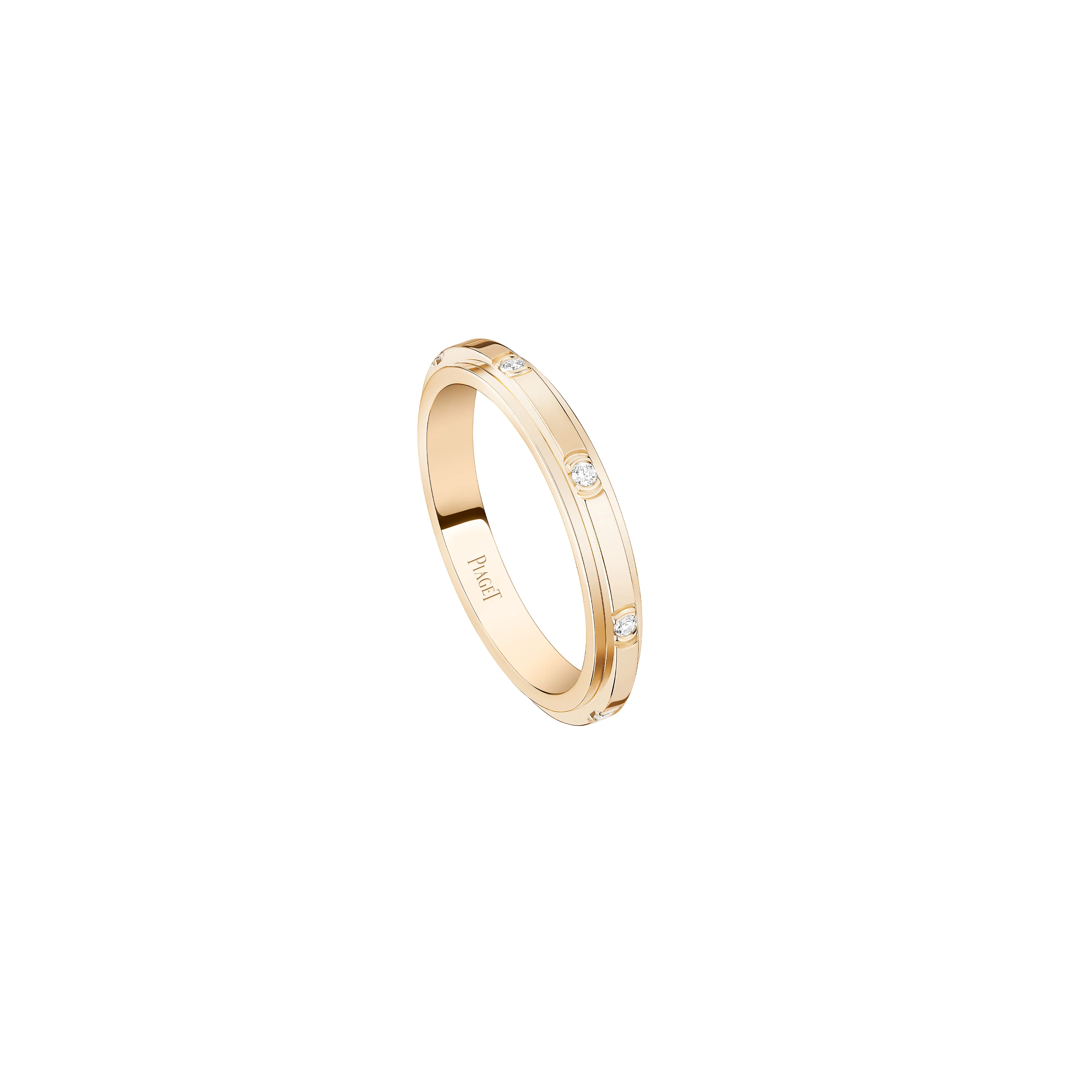 Piaget Possession 18k Rose Gold Diamond Turning Ring