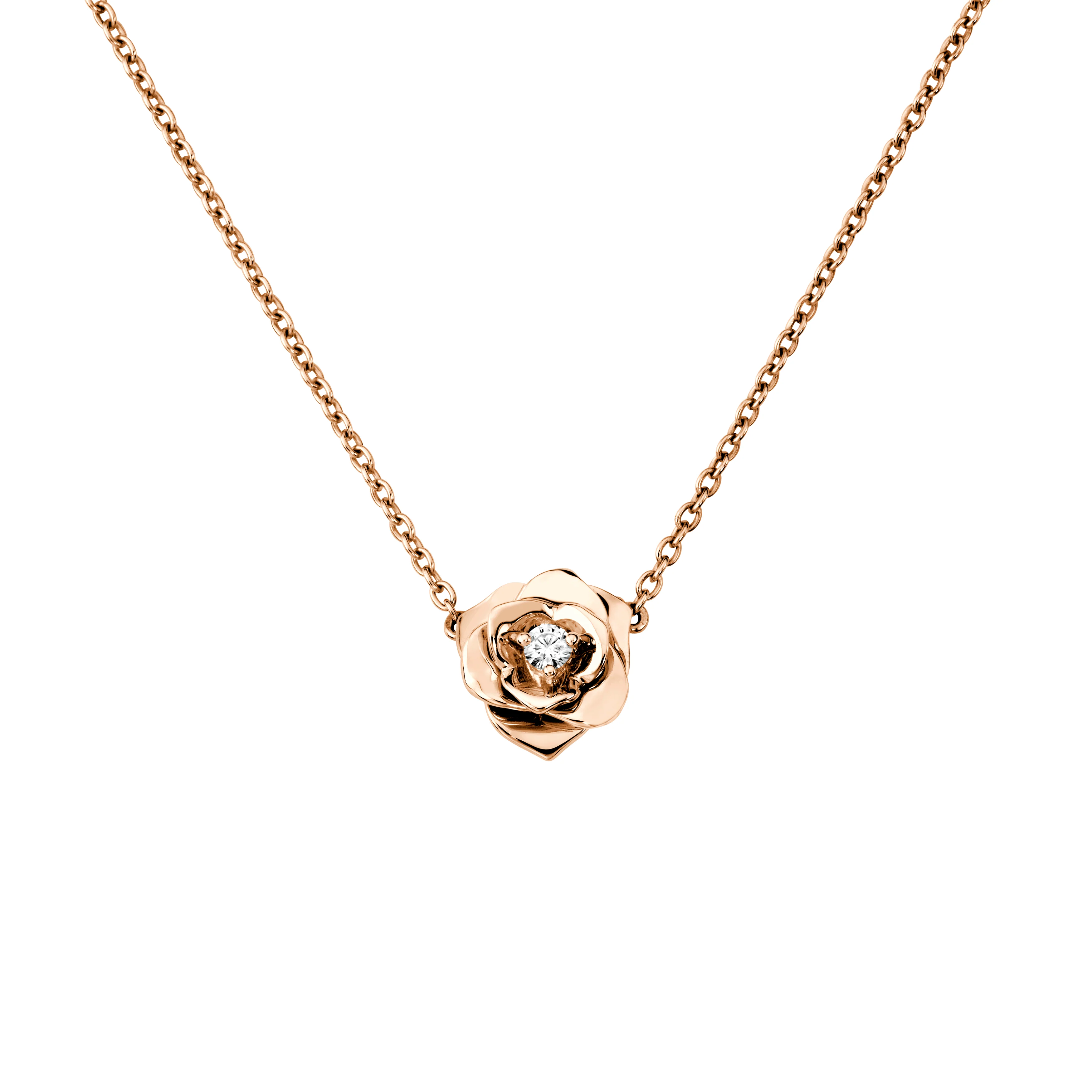Piaget Rose 18k White Gold Diamond Pendant
