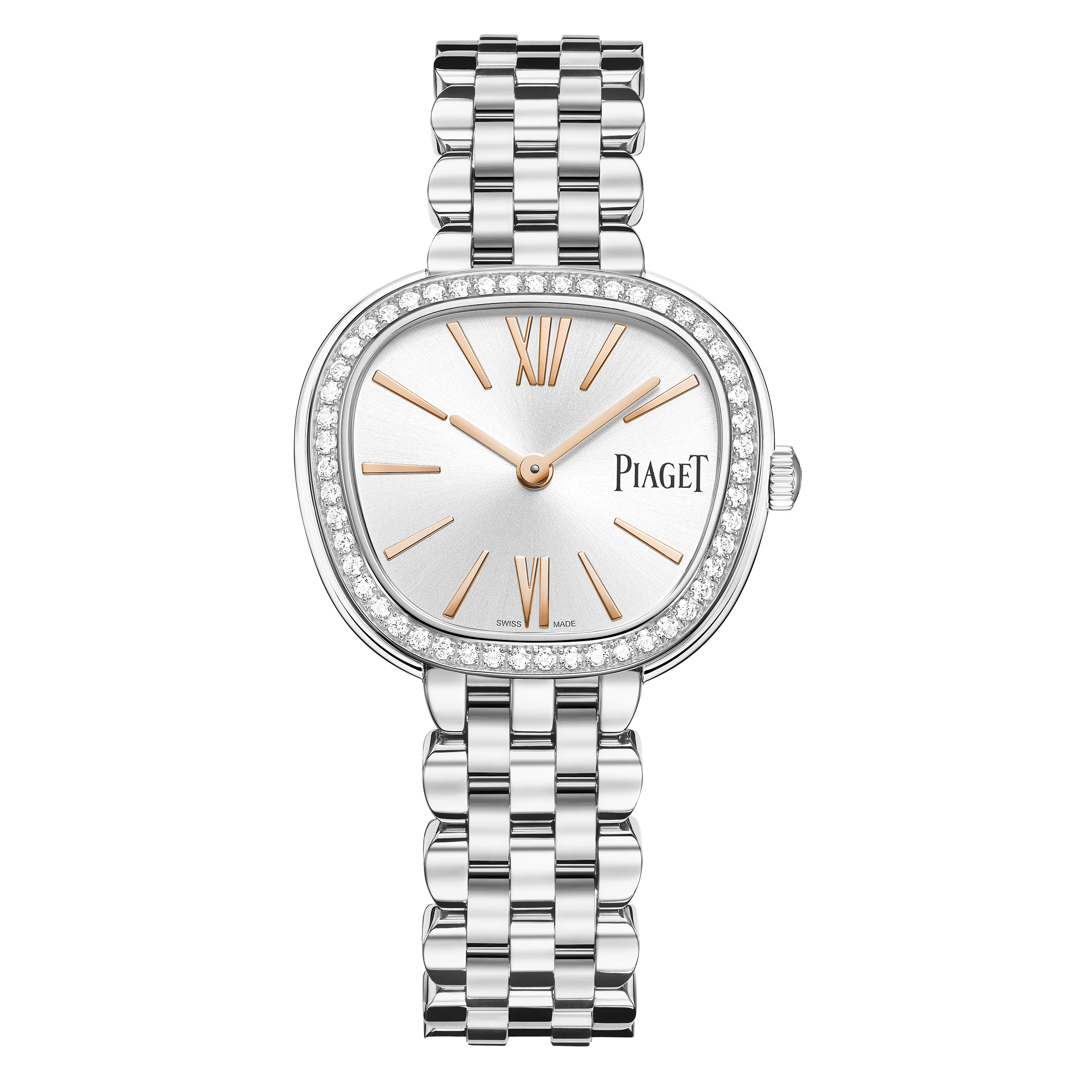 Piaget Sixtie Diamond Set Watch, 29mm Silver Dial, G0A50300