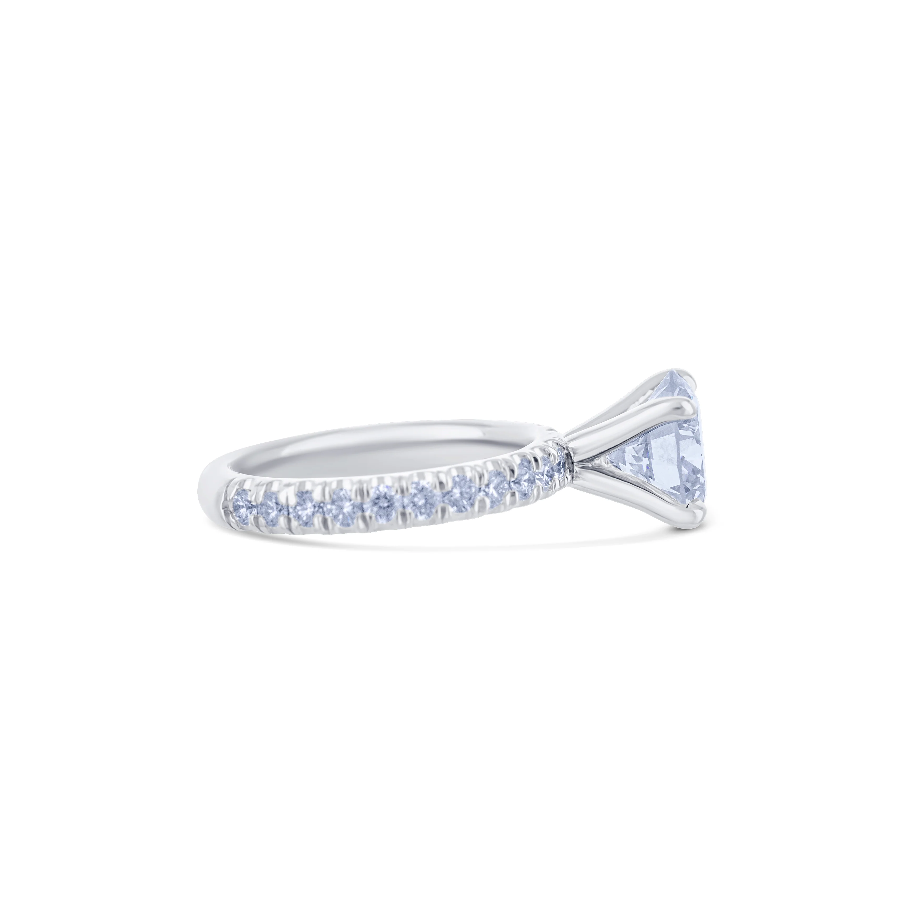 Platinum Diamond Engagement Ring - Image 3