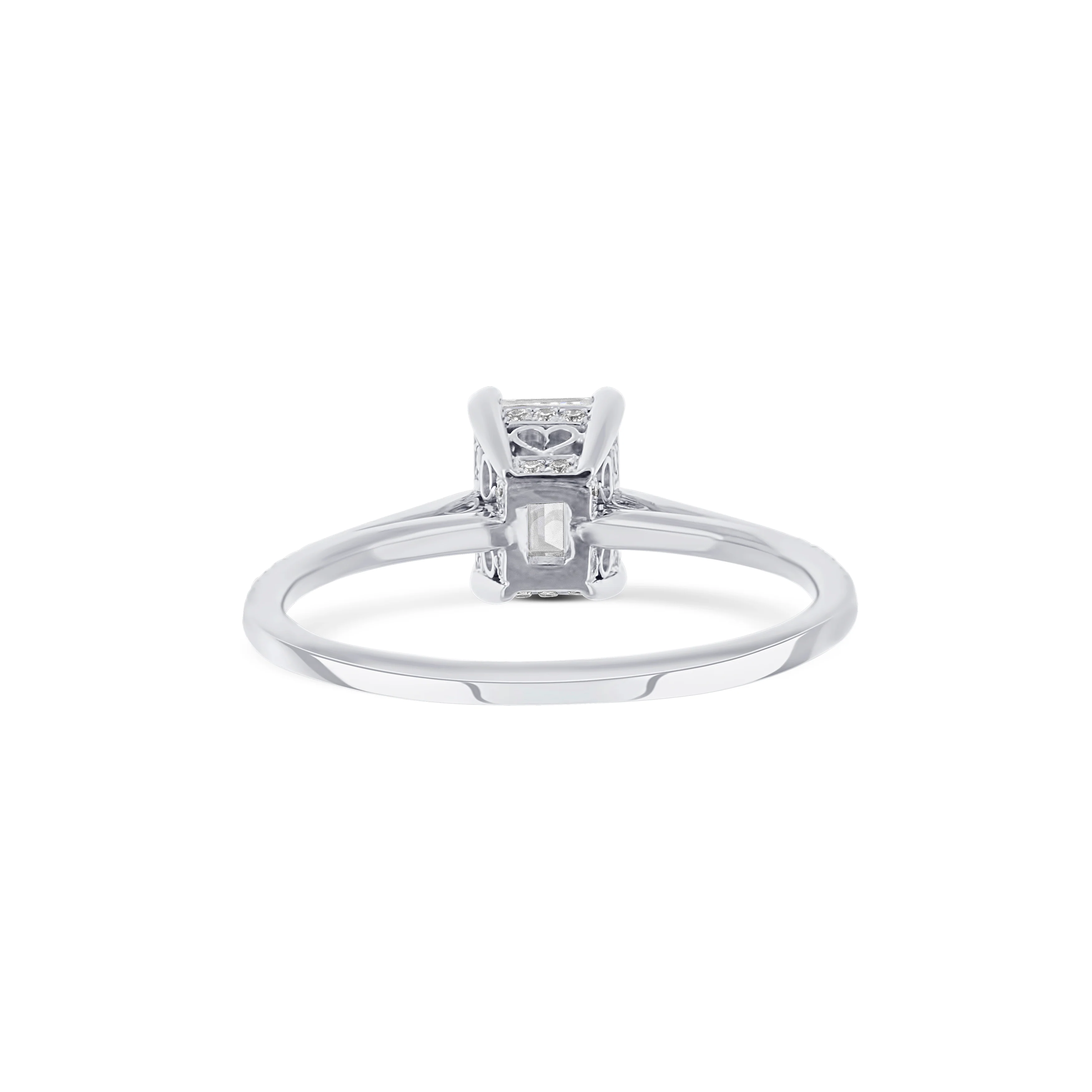 Platinum Prong Set Engagement Ring - Image 4