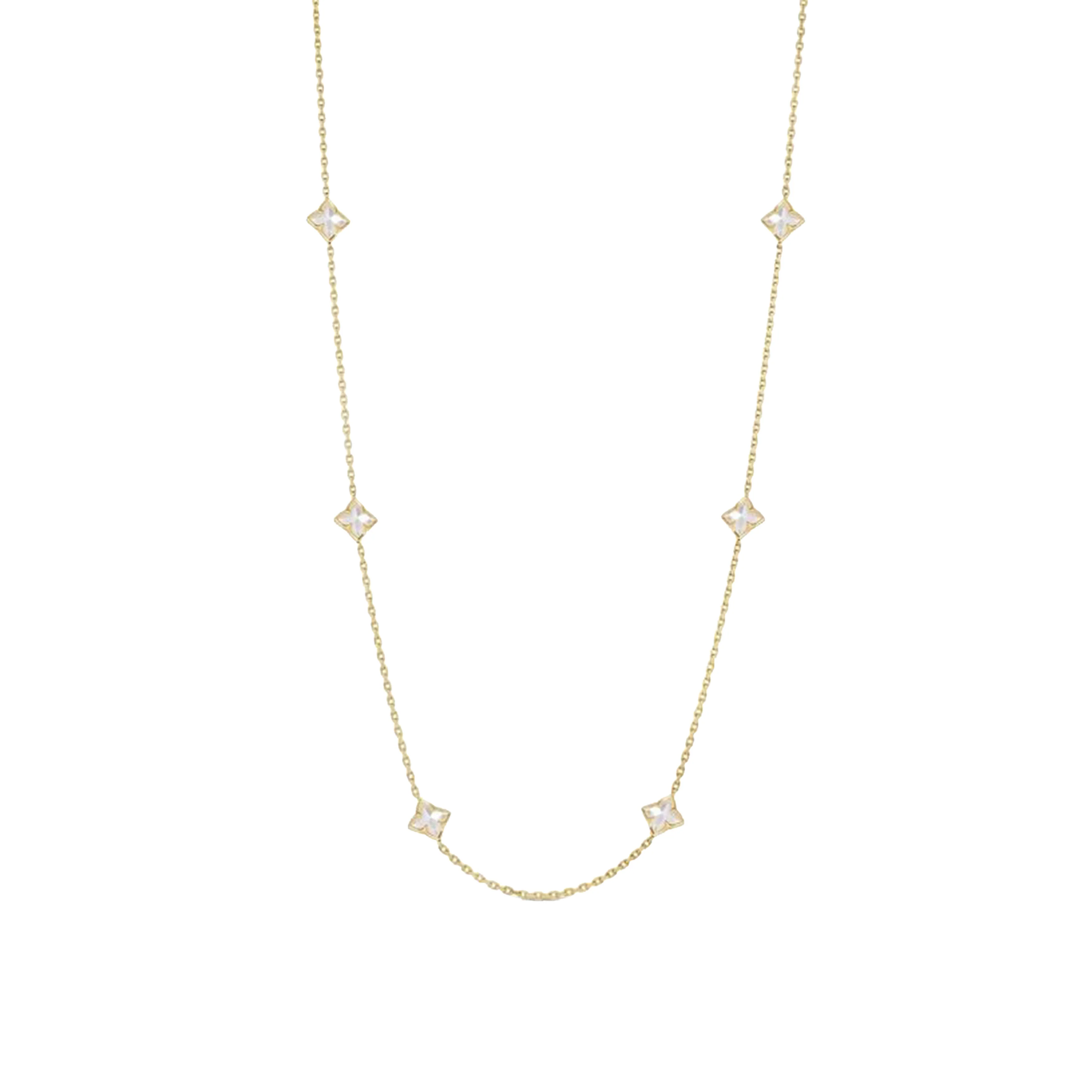 Roberto Coin 18k Yellow Gold Venetian Princess Carnival Mother of Pearl 36in Station Necklace