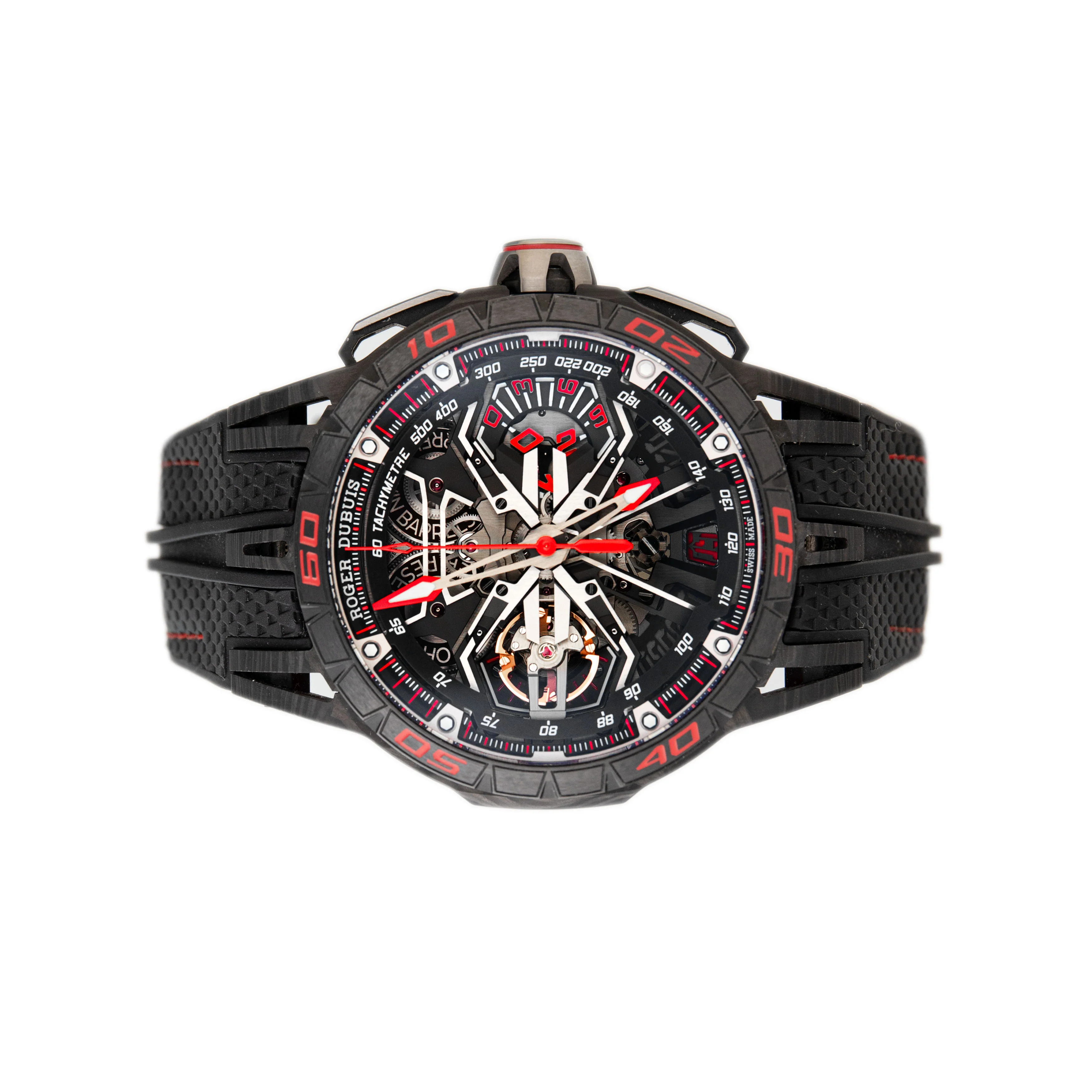 Roger Dubuis Excalibur Spider Flyback Chronograph Carbon Skeleton Dial 45mm DBEX1046 Full Set - Image 2