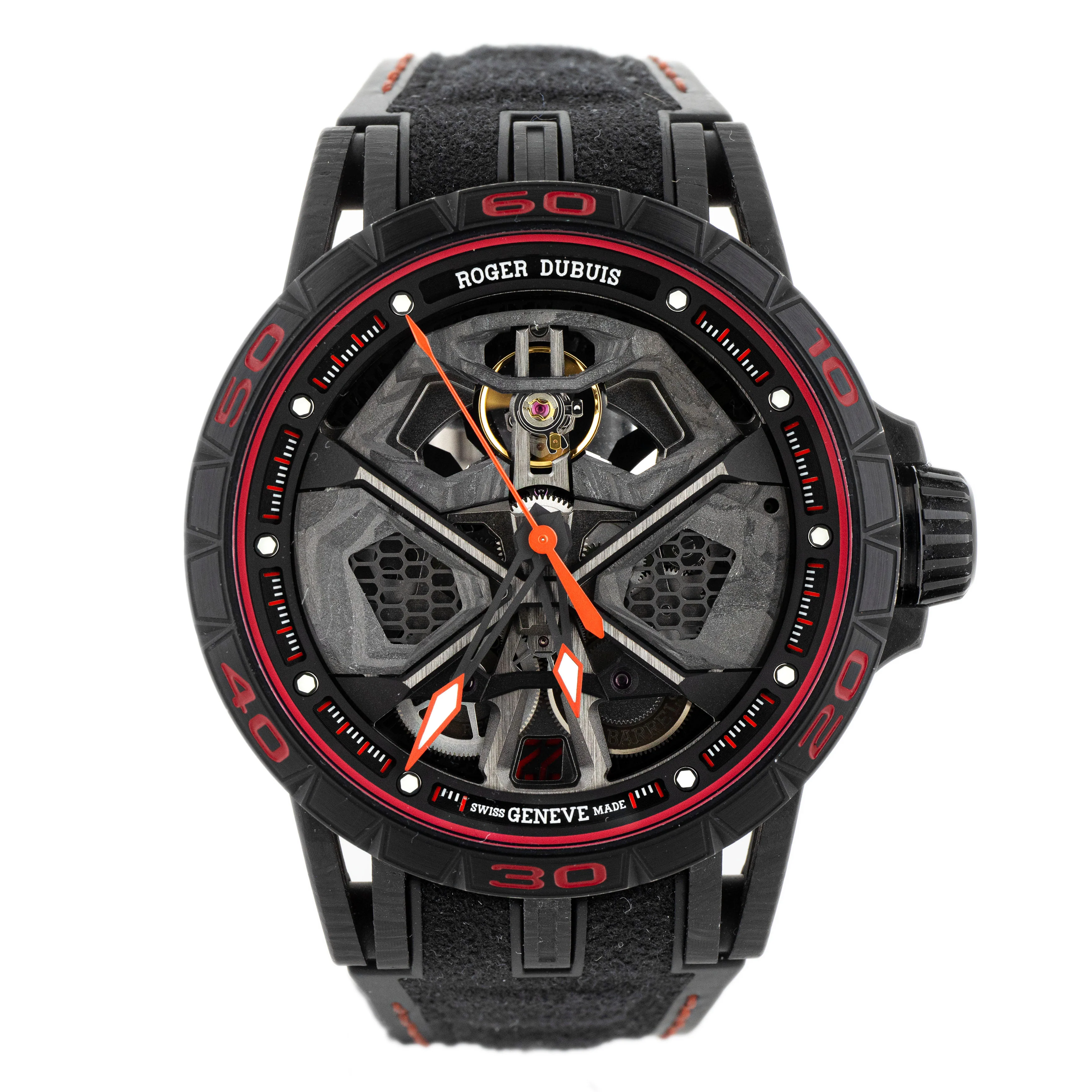 Roger Dubuis Excalibur Spider Hurucan Carbon Skeleton Dial 45mm DBEX0784