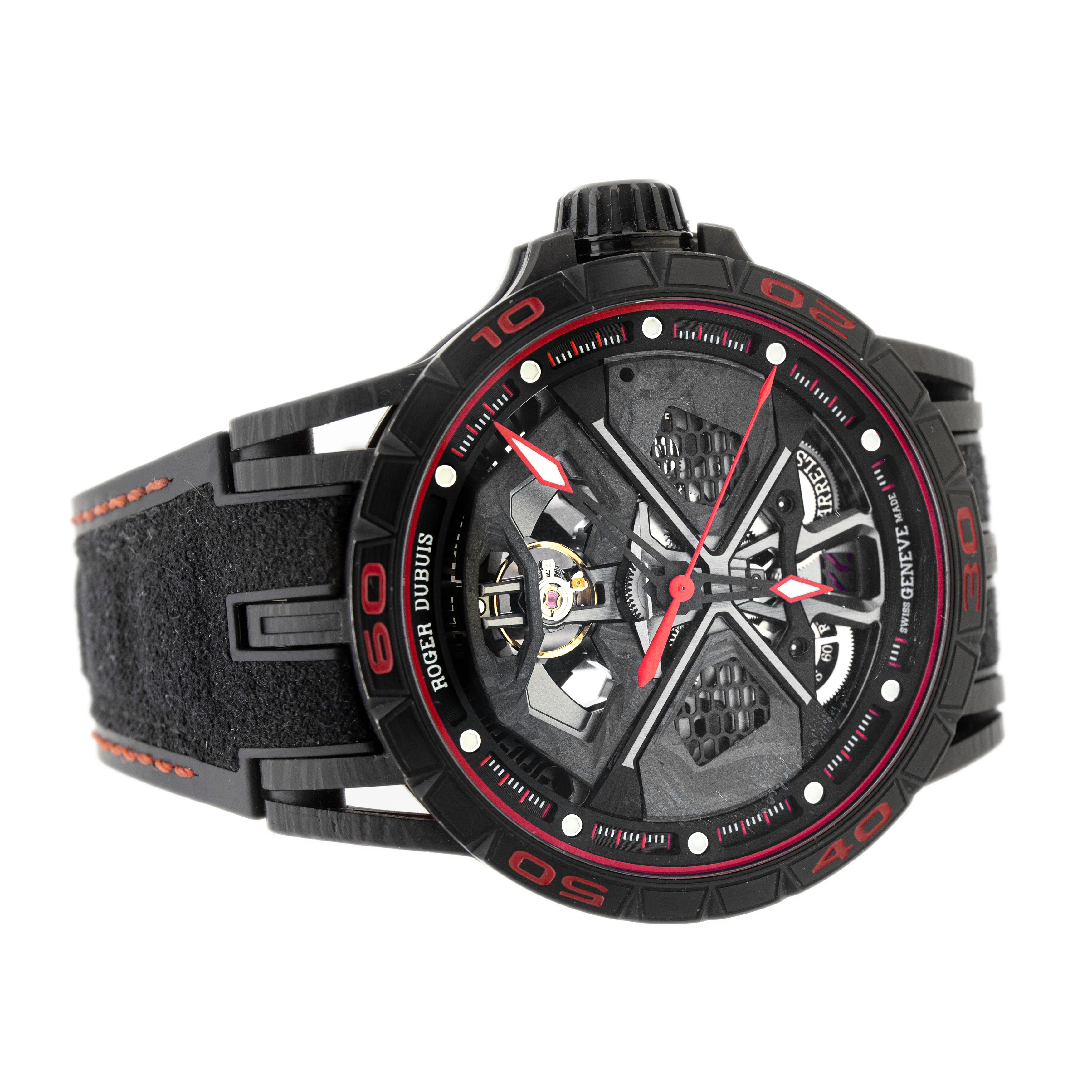 Roger Dubuis Excalibur Spider Hurucan Carbon Skeleton Dial 45mm DBEX0784 - Image 4