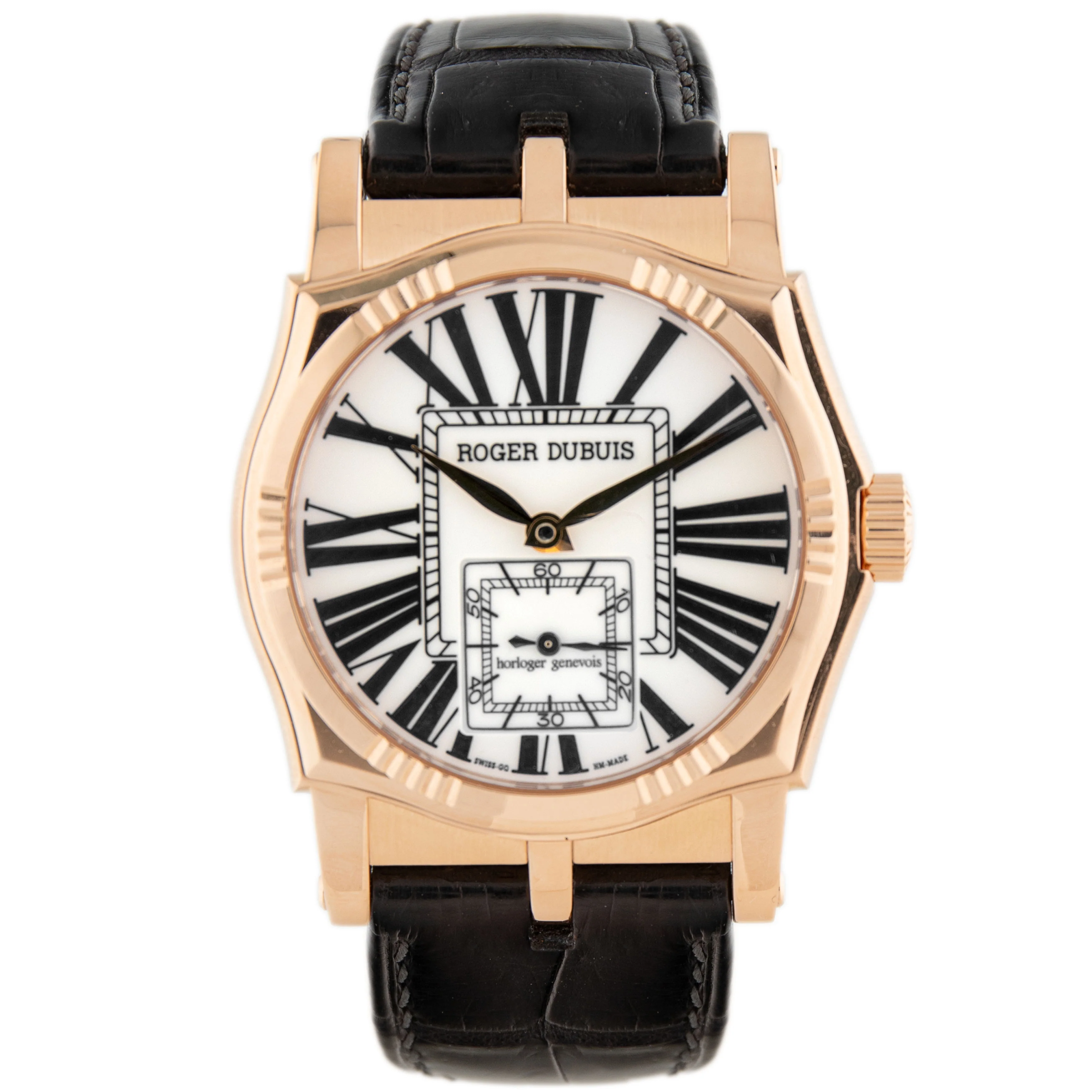 Roger Dubuis Sympathie Rose Gold White Dial 41mm SY40 14 5