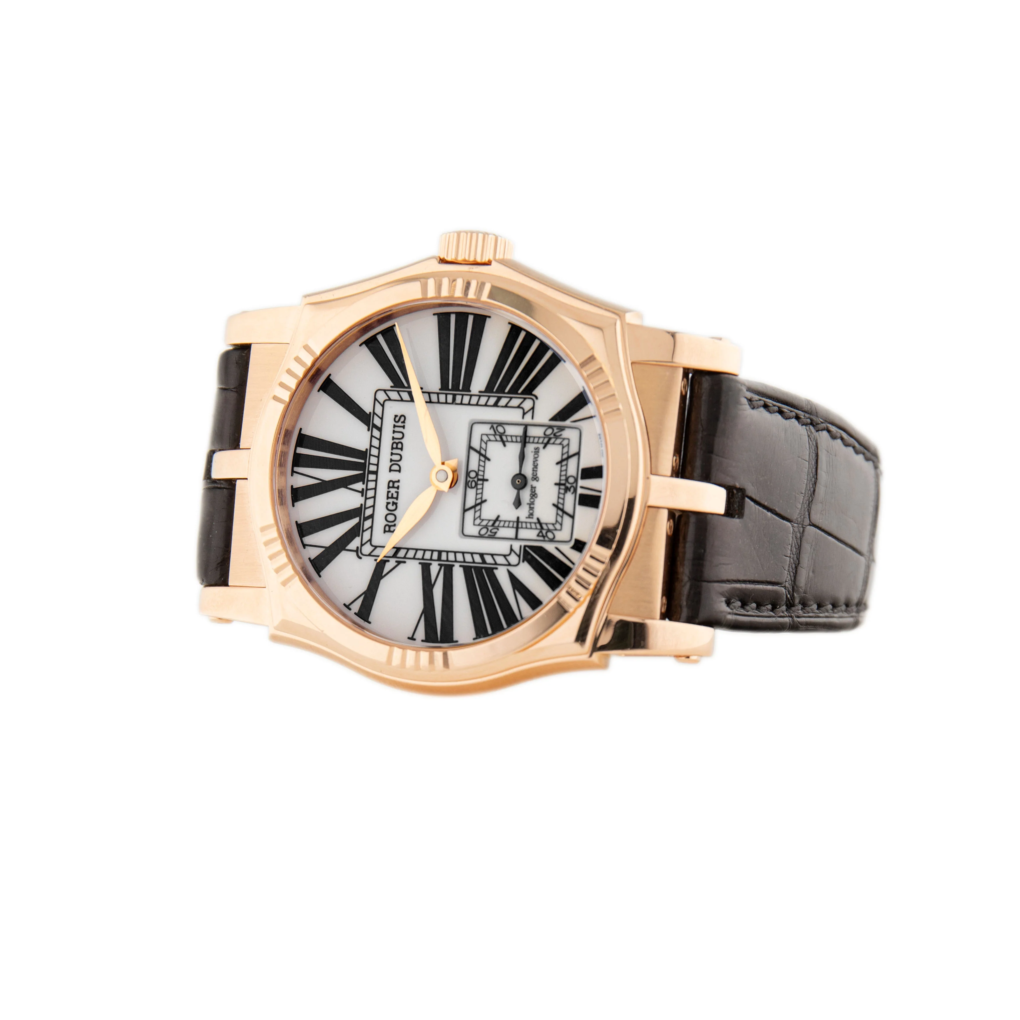 Roger Dubuis Sympathie Rose Gold White Dial 41mm SY40 14 5 - Image 3
