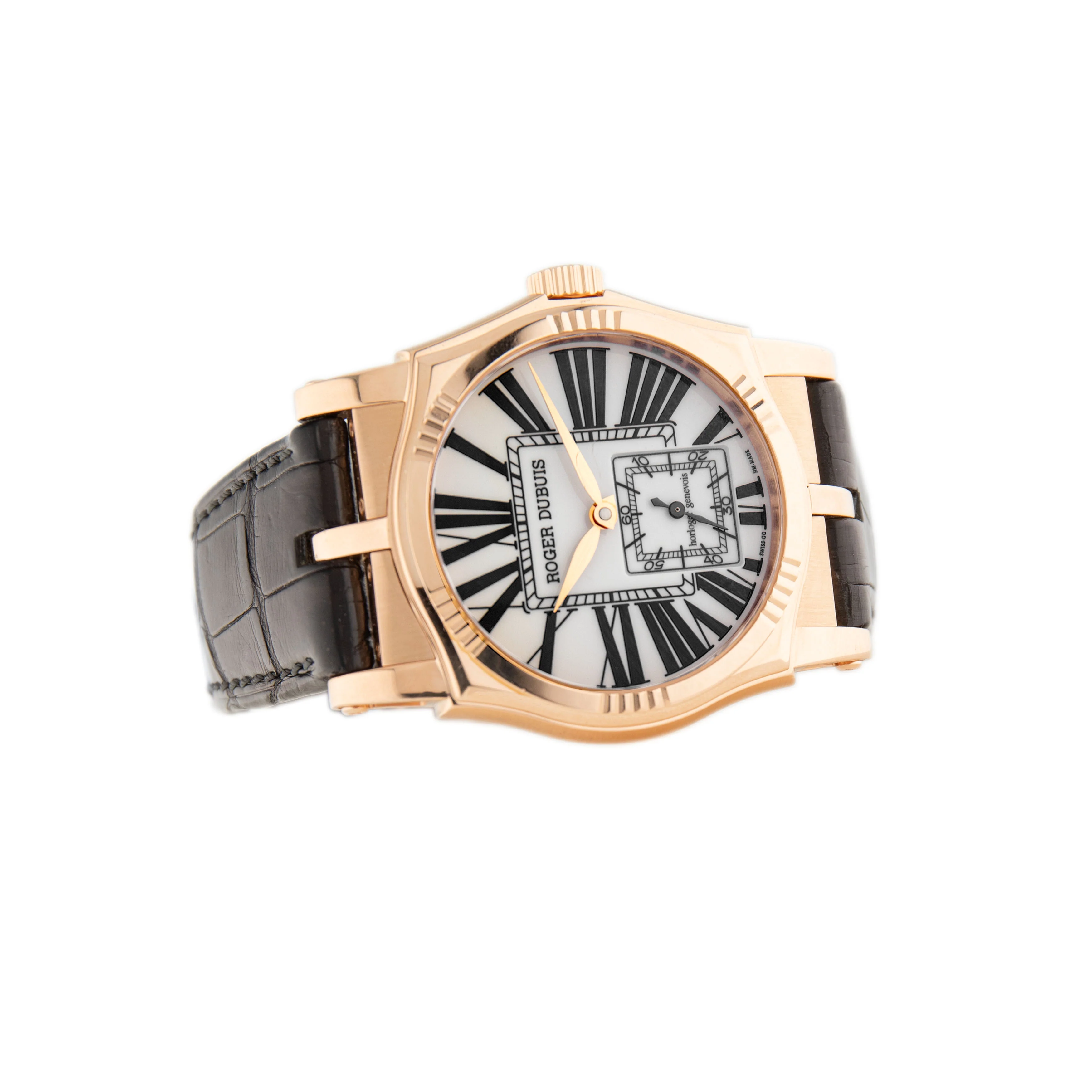 Roger Dubuis Sympathie Rose Gold White Dial 41mm SY40 14 5 - Image 4