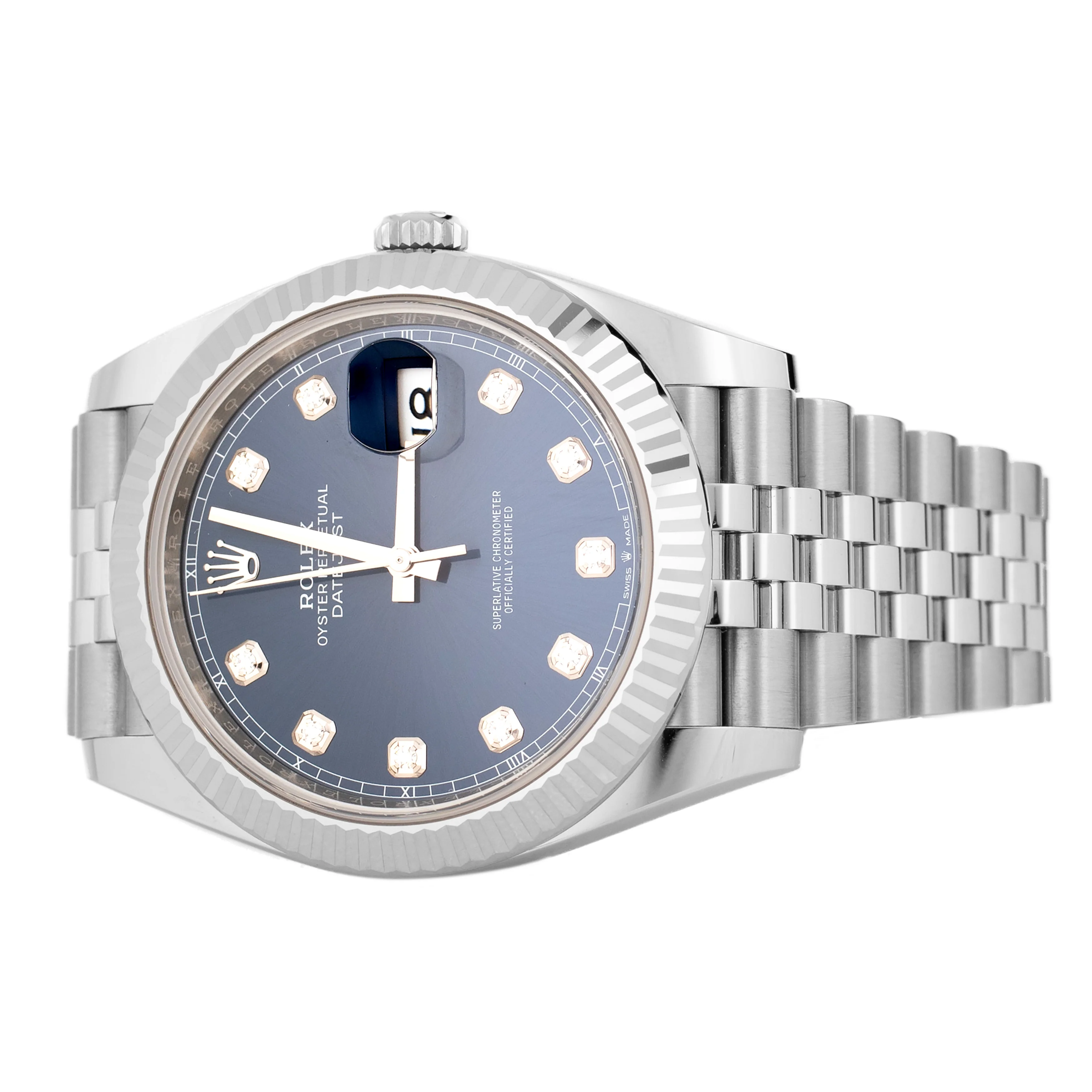 Rolex Datejust 41 Stainless Steel Blue Dial Jubilee 41mm 126334 Full Set - Image 3