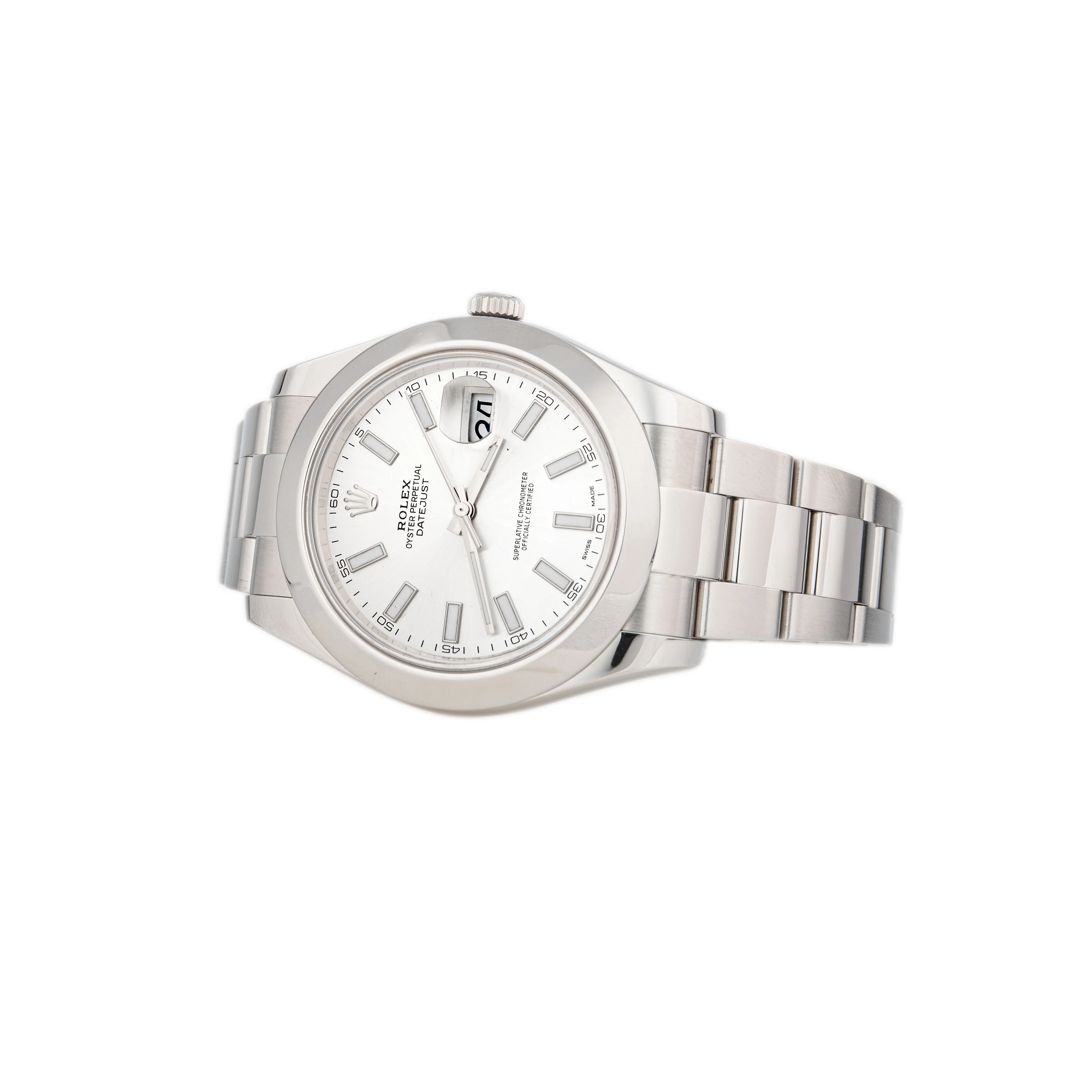 Rolex Datejust II Stainless Steel Silver Dial 41mm 116300 Full Set - Image 3