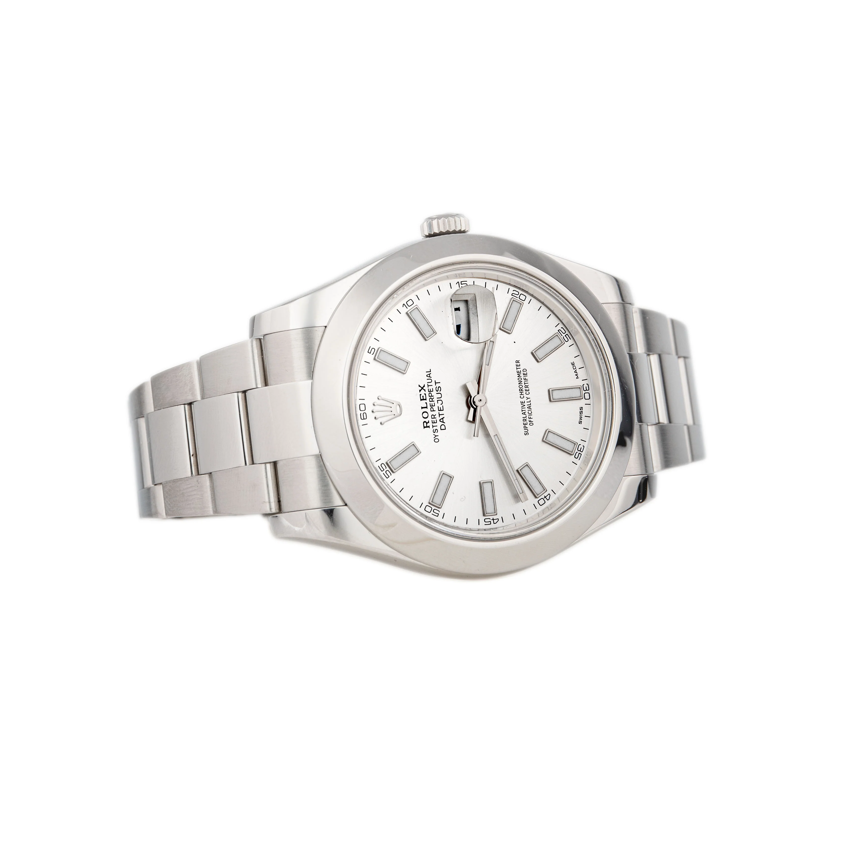 Rolex Datejust II Stainless Steel Silver Dial 41mm 116300 Full Set - Image 4