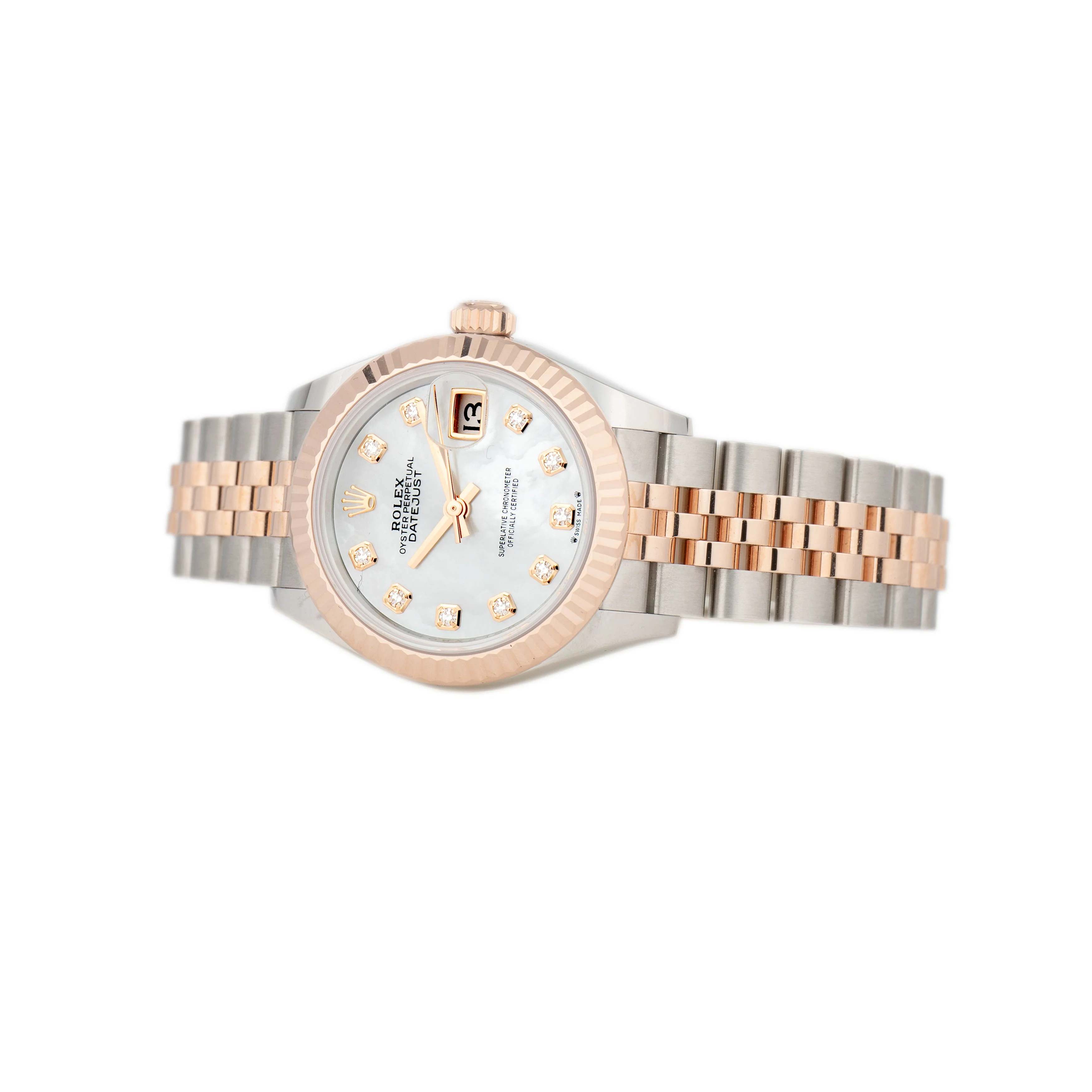 Rolex Lady Datejust Steel and Rose Gold Mother of Pearl Dial 28mm 279171 Full Set - Image 3