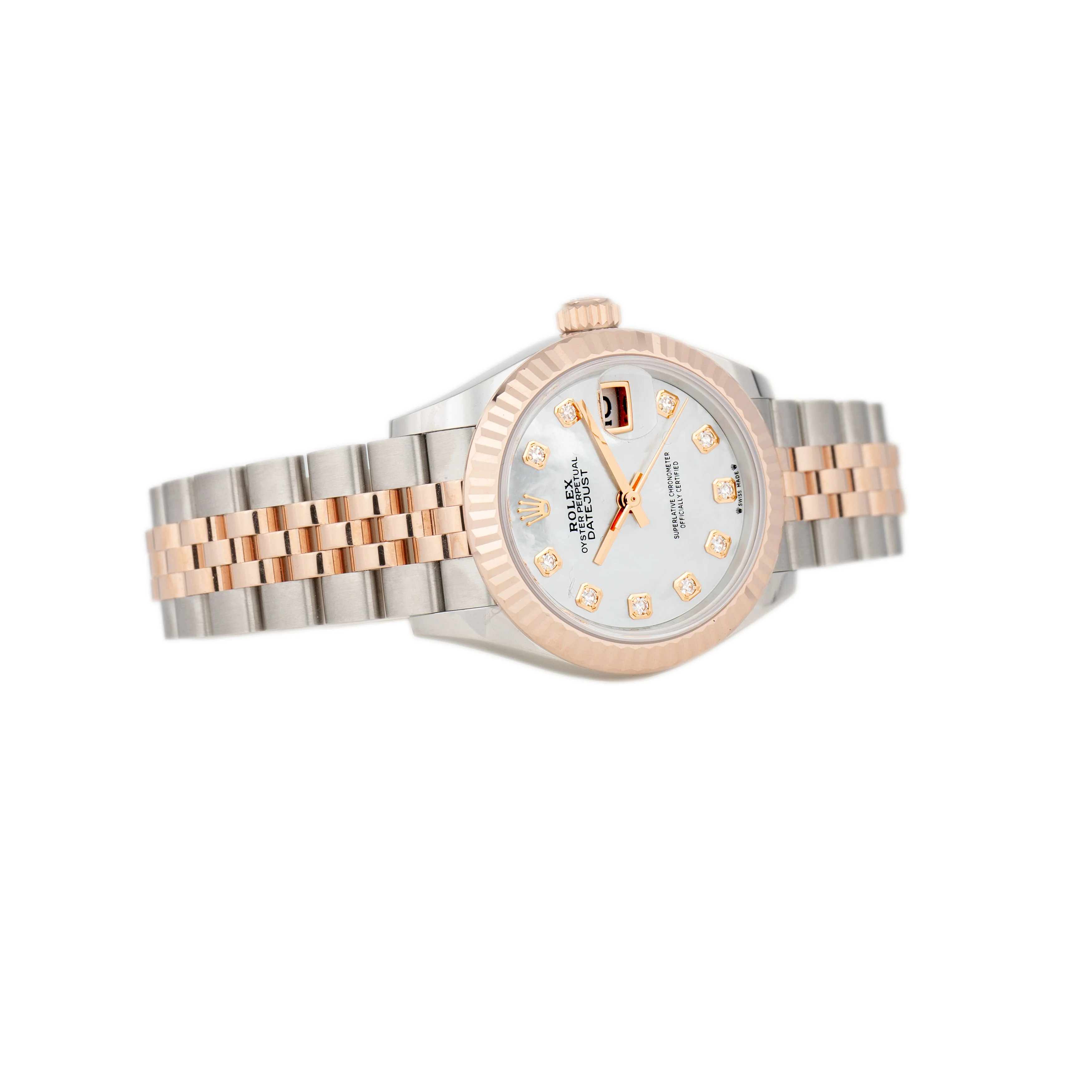 Rolex Lady Datejust Steel and Rose Gold Mother of Pearl Dial 28mm 279171 Full Set - Image 4
