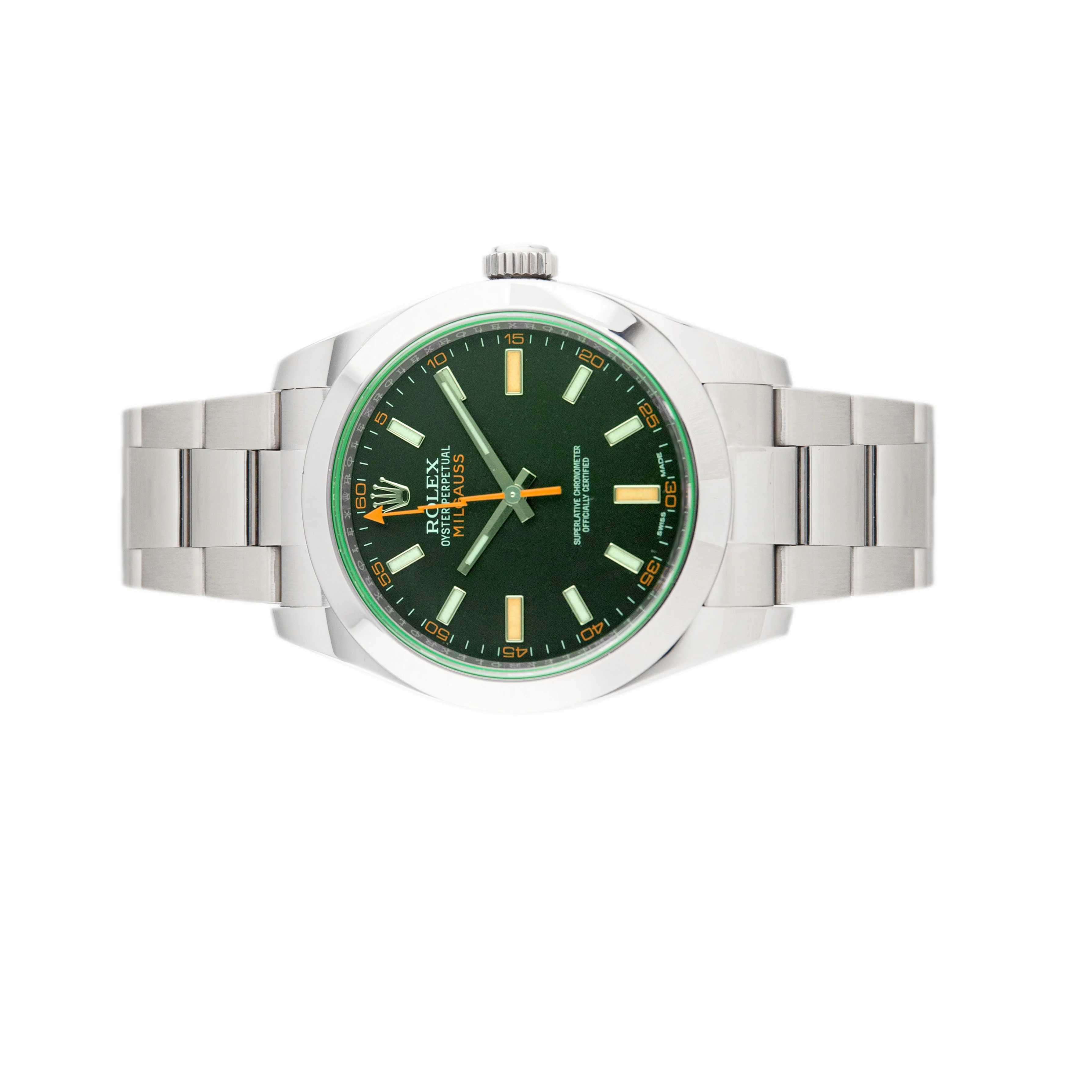 Rolex Milgauss Stainless Steel Black Dial 40mm 116400GV Full Set - Image 2