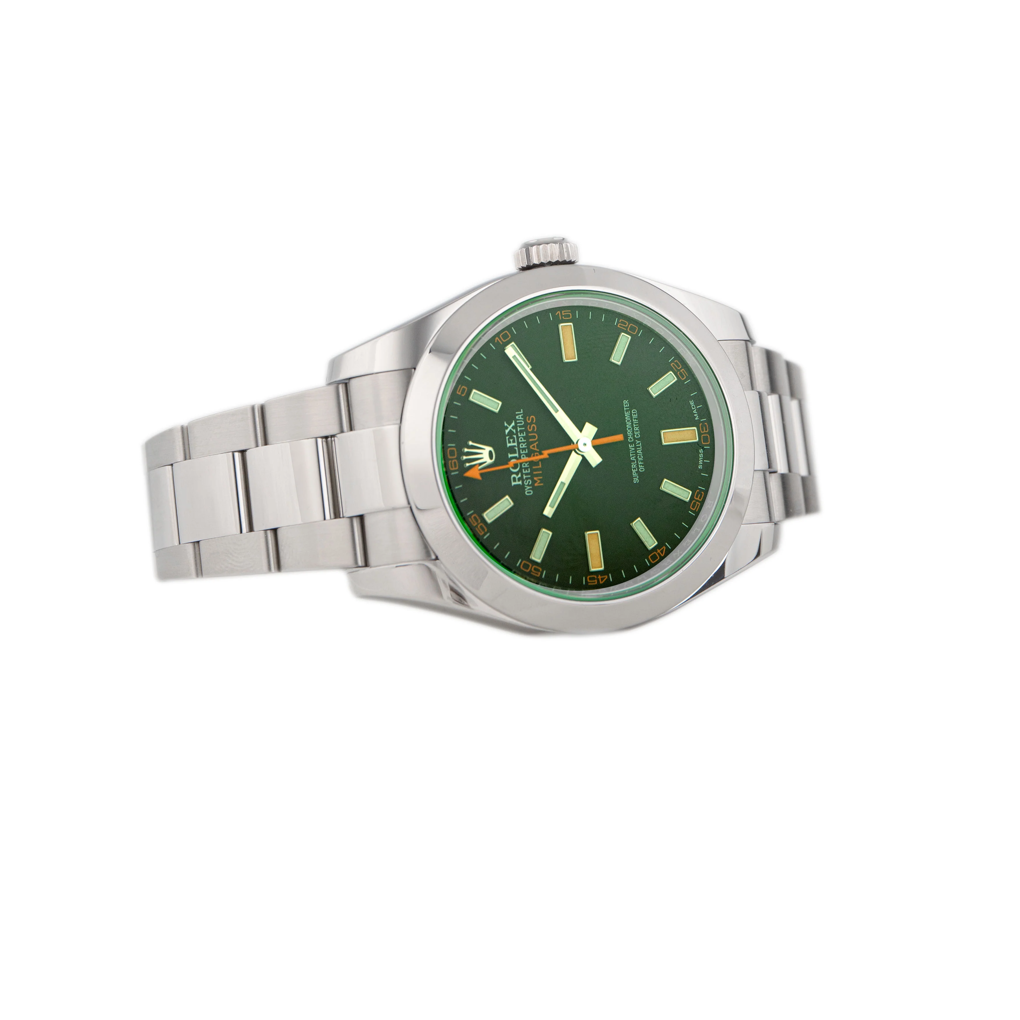 Rolex Milgauss Stainless Steel Black Dial 40mm 116400GV Full Set - Image 4