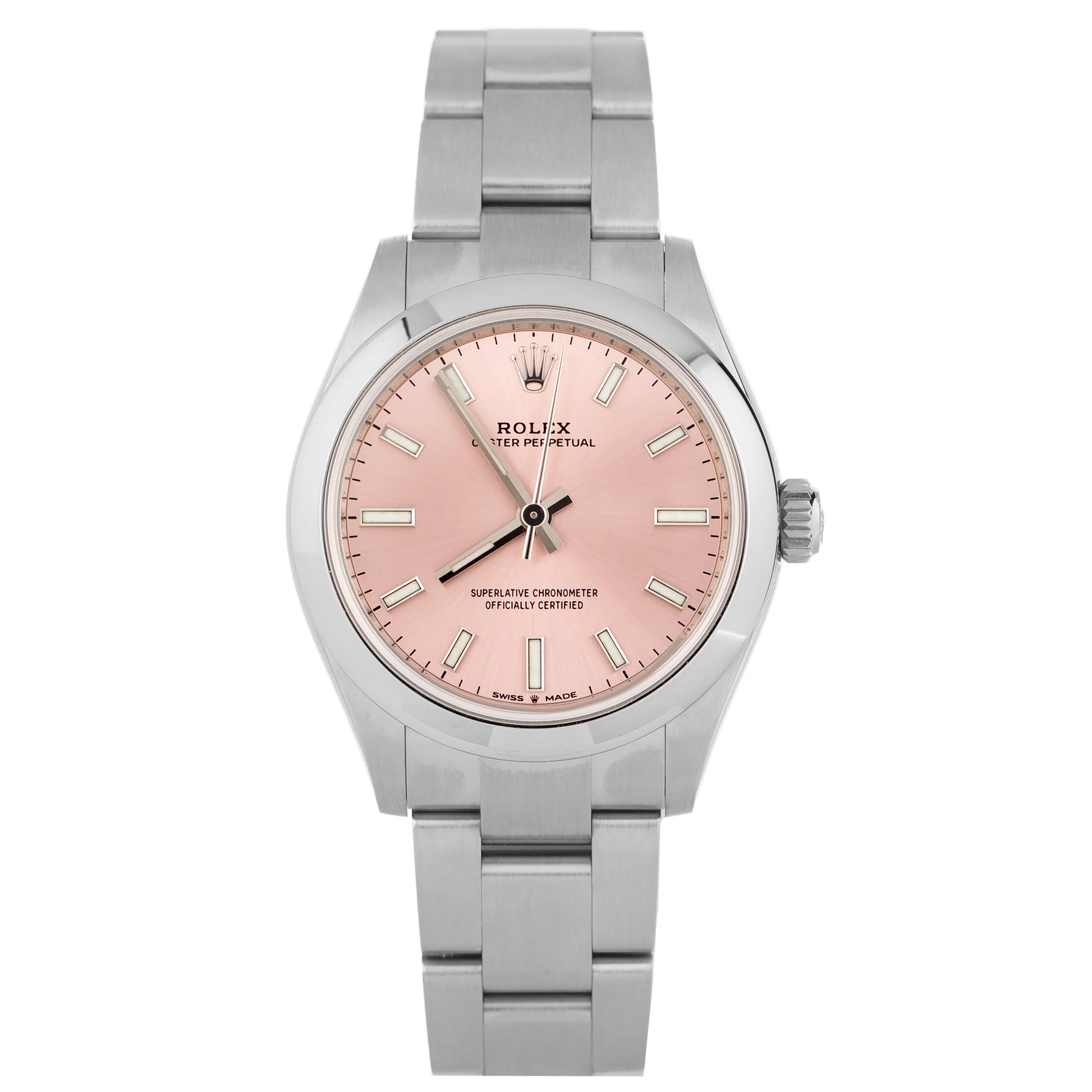 Rolex Oyster Perpetual 31 Stainless Steel Pink Dial 31mm 277200 Full Set