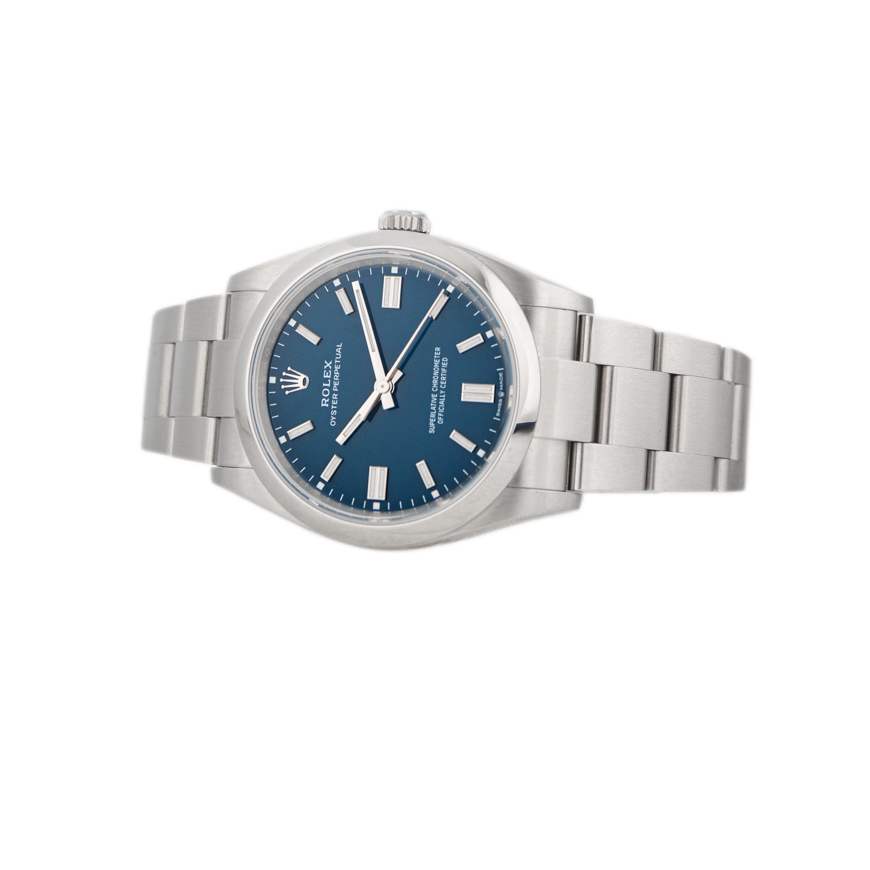 Rolex Oyster Perpetual 36 Stainless Steel Blue Dial 36mm 126000 Full Set - Image 3