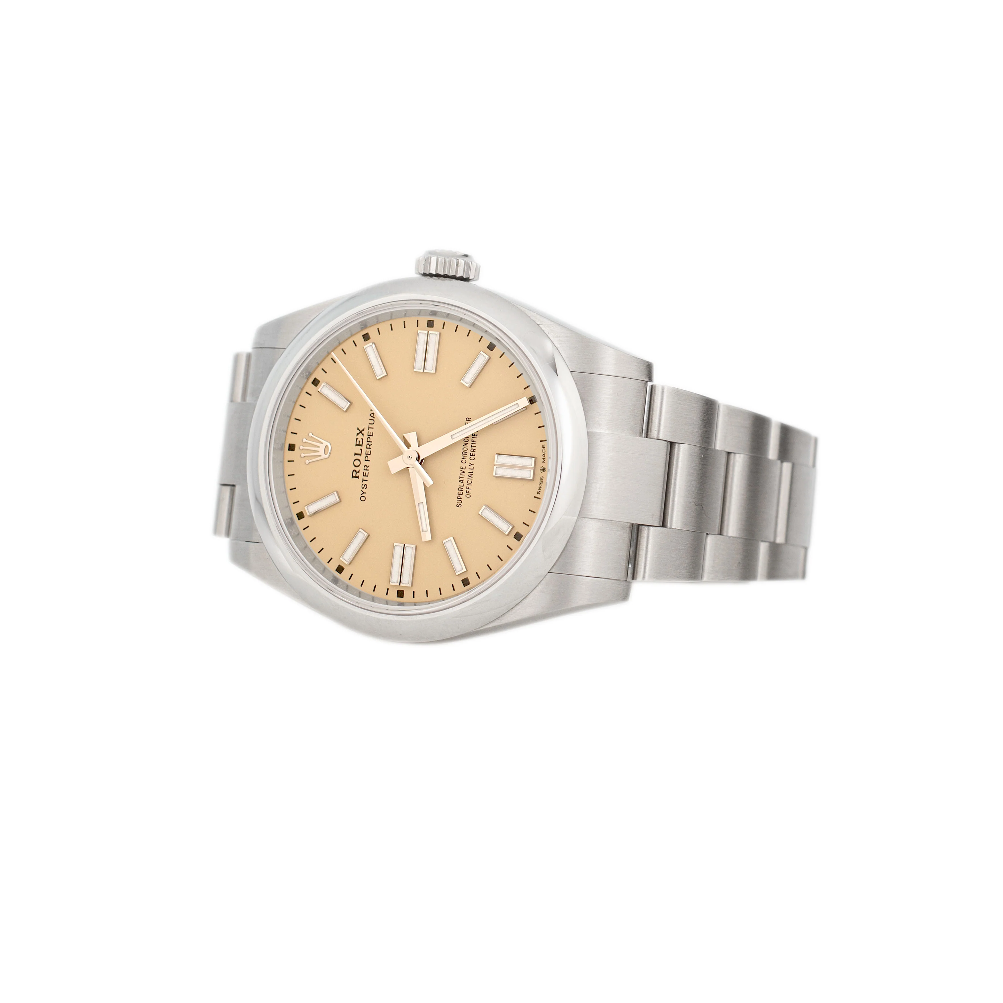 Rolex Oyster Perpetual 41 Stainless Steel Yellow Dial 41mm 134300 Full Set - Image 3