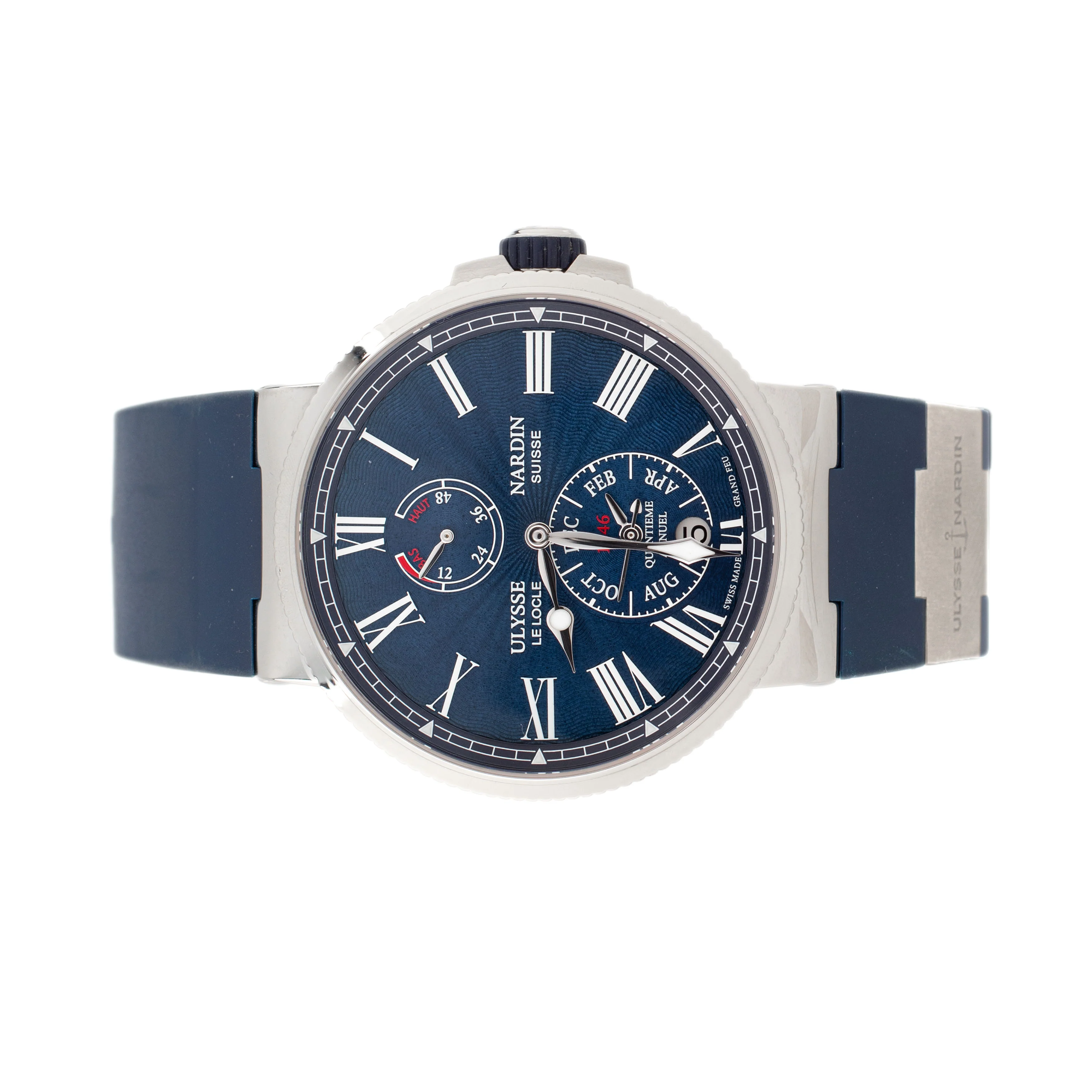 Ulysse Marine Marine Diver Annual Calendar Stainless Steel Blue Dial 43mm 1133-210/E3 - Image 2