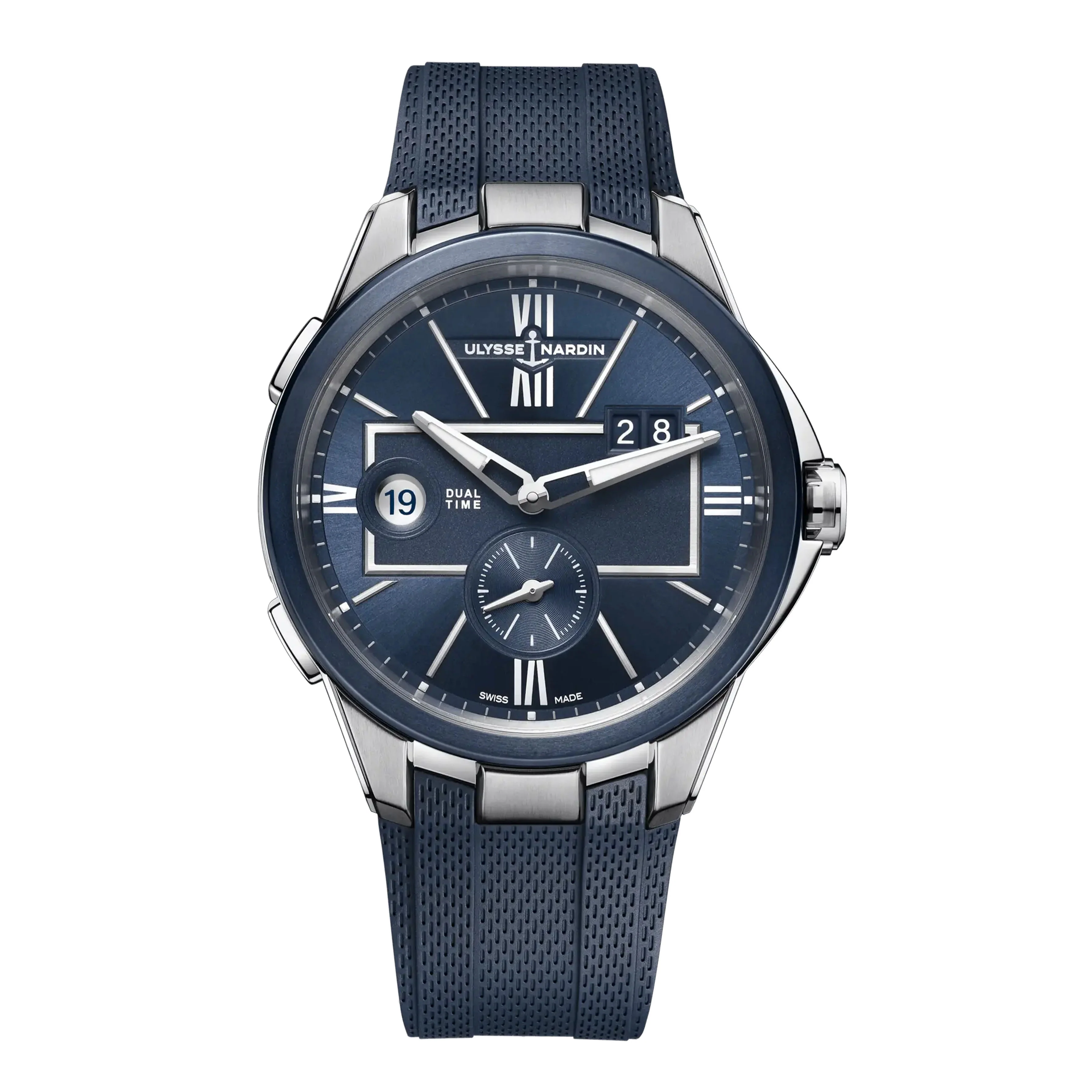 Ulysse Nardin Blast Dual Time Watch, 40mm Blue Dial, 243-20-3/43
