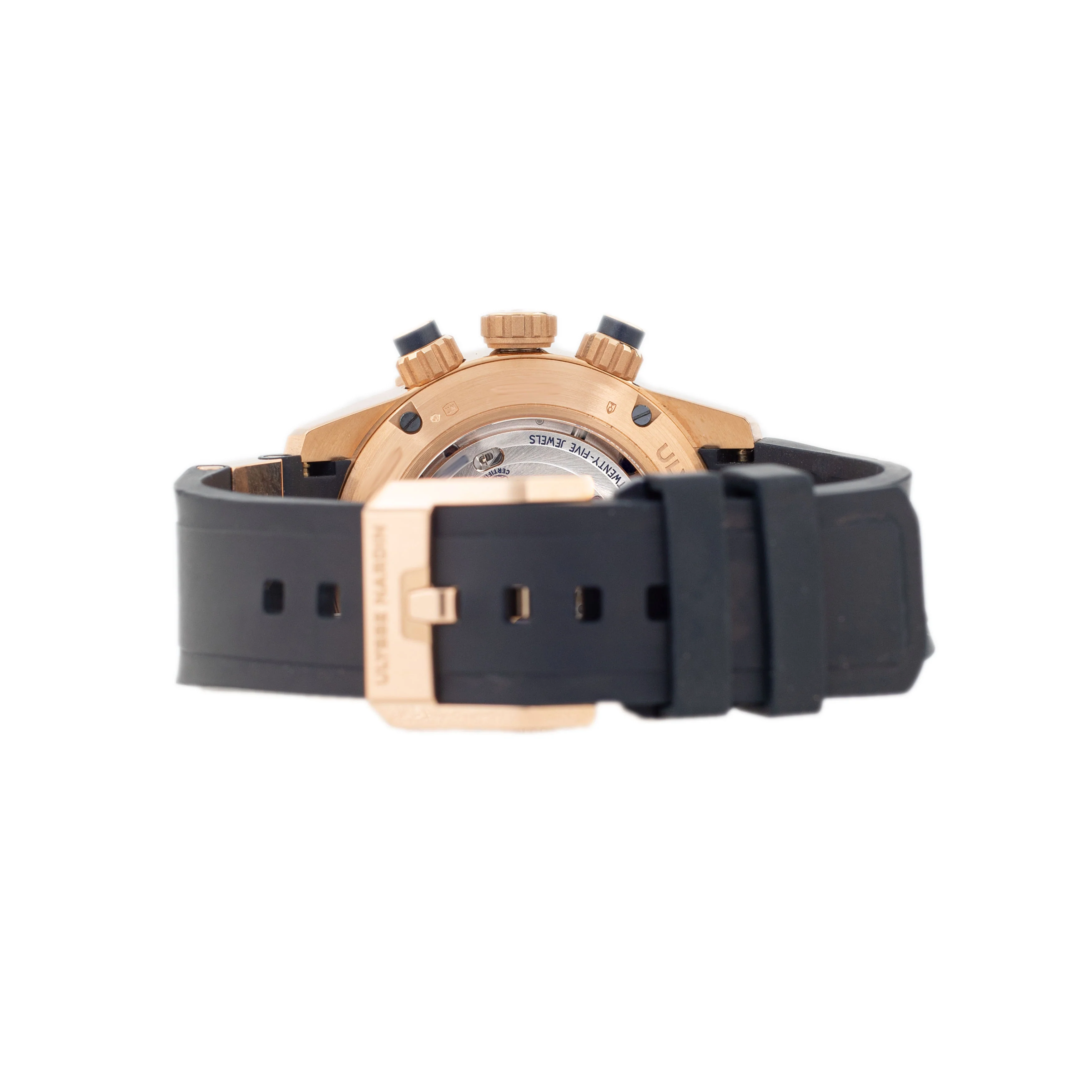 Ulysse Nardin Diver Chronograph Rose Gold Blue Dial 44mm 1502-170-3/93 Full Set - Image 5