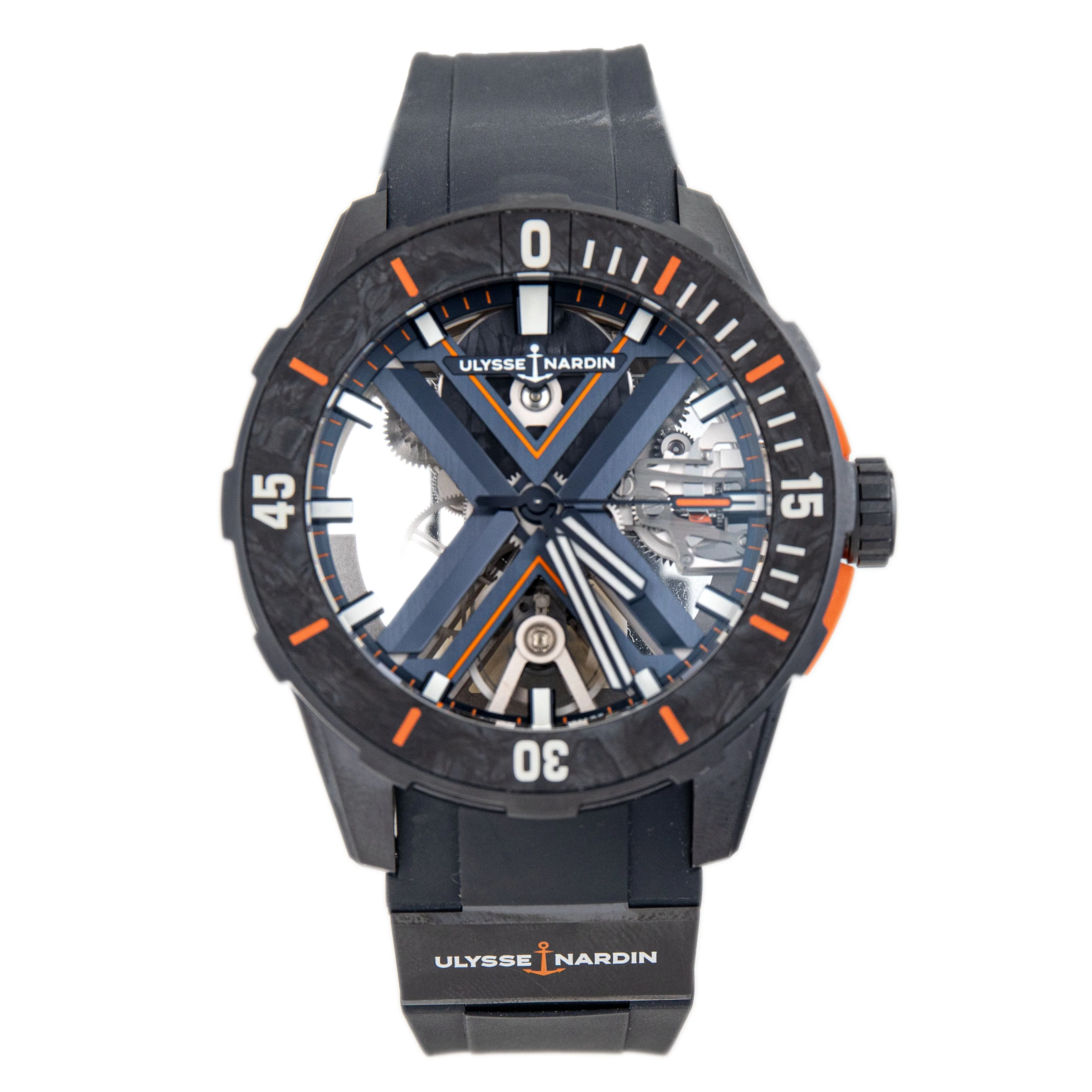 Ulysse Nardin Diver X Skeleton Blue Titanium Skeleton Dial 44mm 3723.170LE.3A.BLUE.3 Full Set