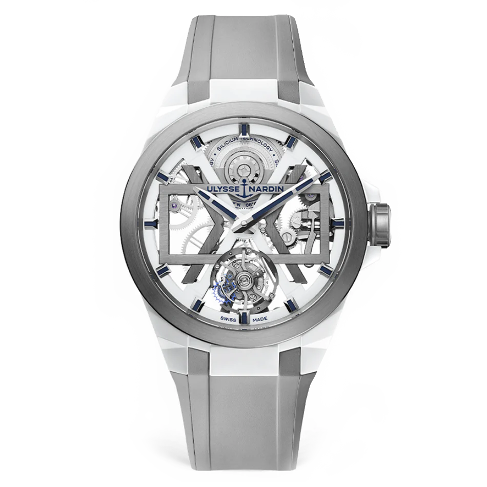 Ulysse Nardin Blast Tourbillon Watch, 45mm White Dial, 1723-400/00