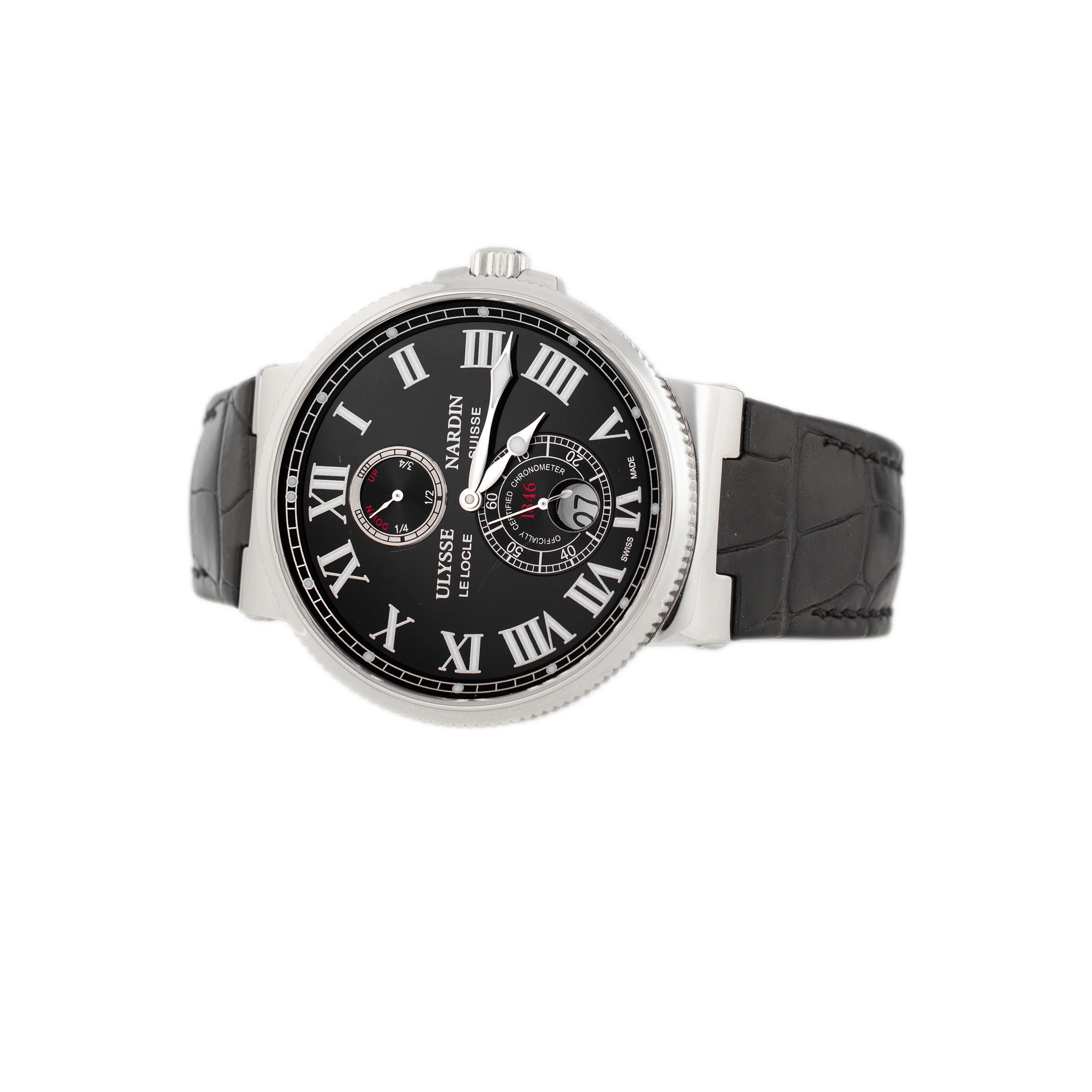 Ulysse Nardin Marine Maxi Chronometer Stainless Steel Black Dial 43mm 263-67/42 - Image 3