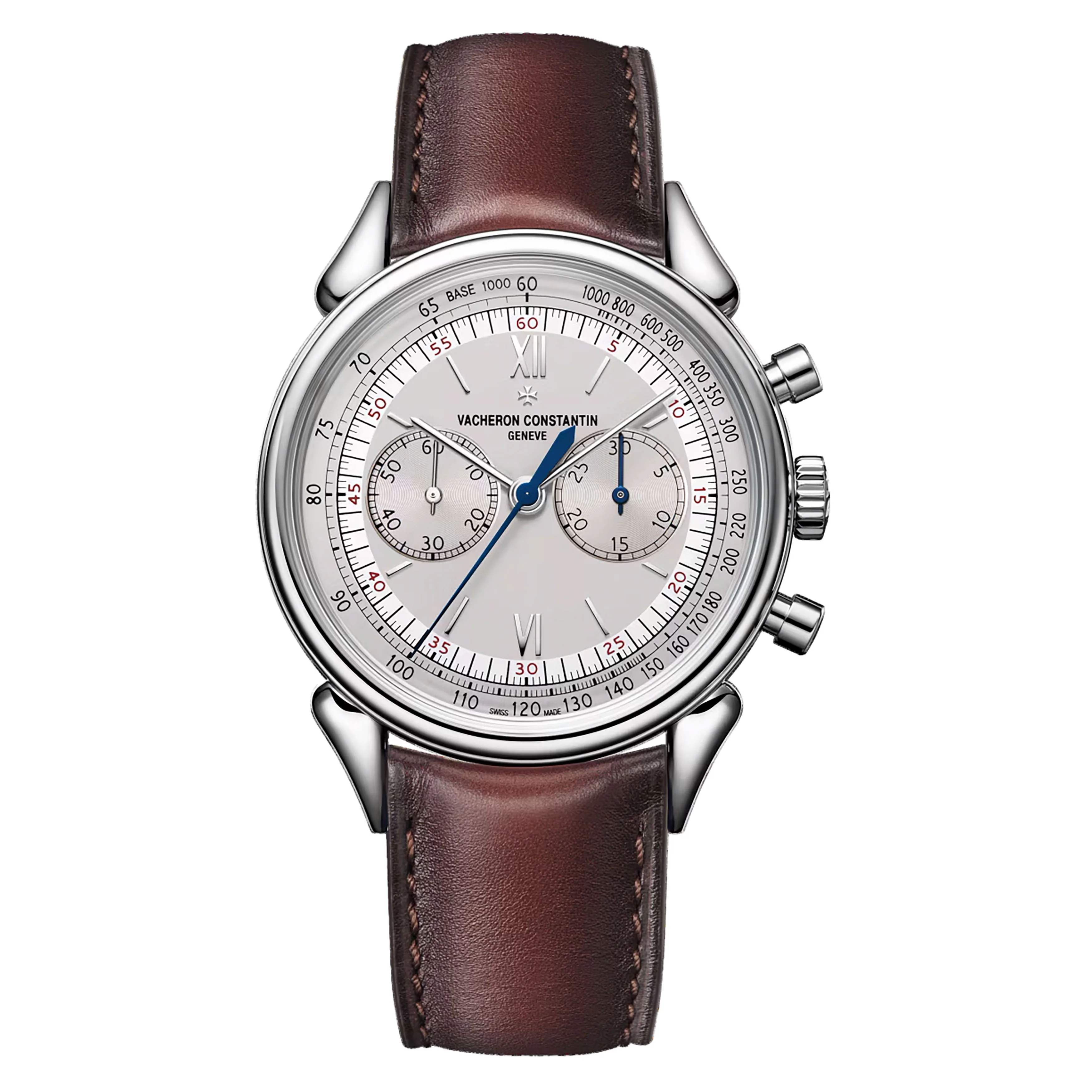 Vacheron Constantin Historiques Cornes De Vache 1955 Watch, 38.5mm Silver Dial, 5000H/000A-B582