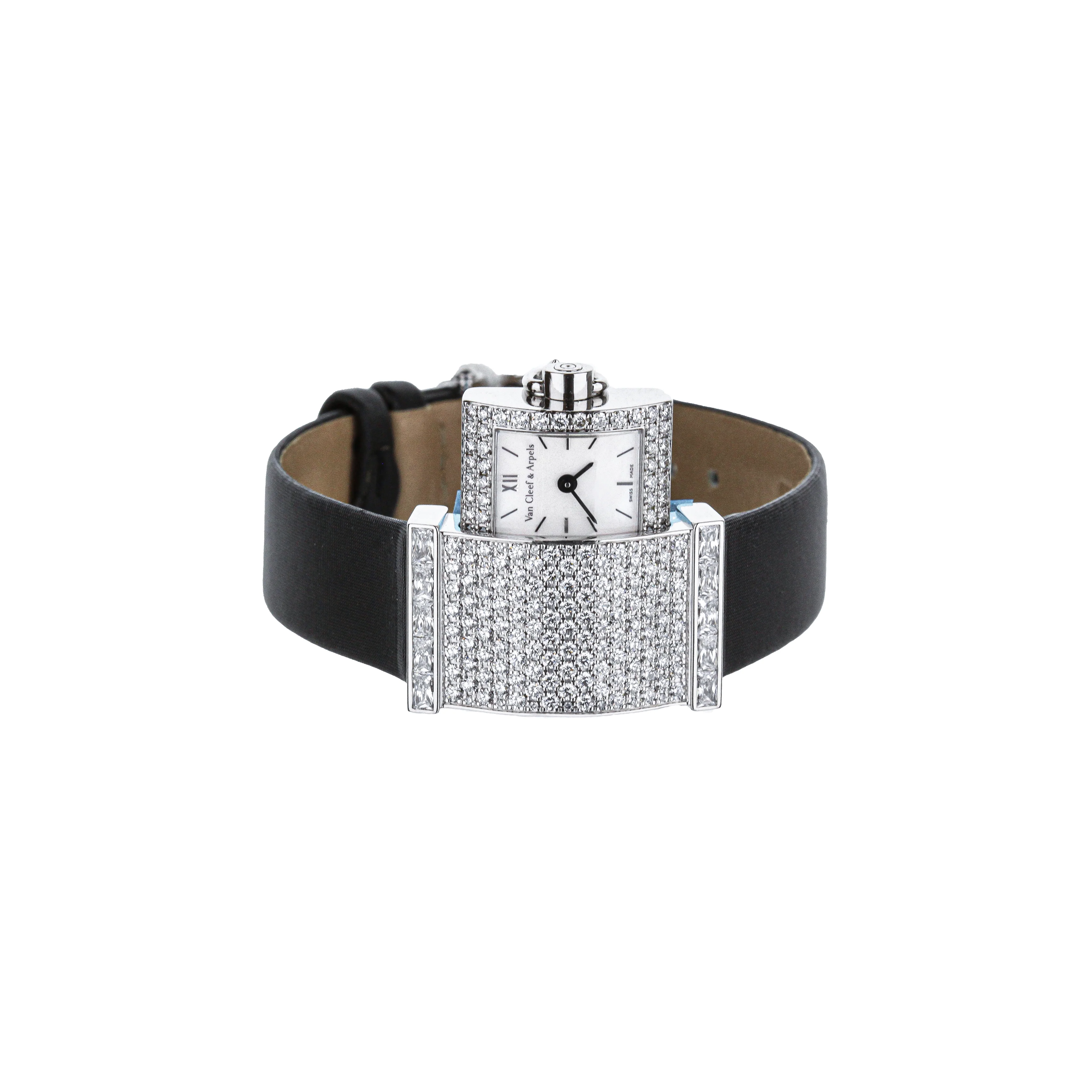 Van Cleef Secret Watch - White Dial, White Gold - Image 2