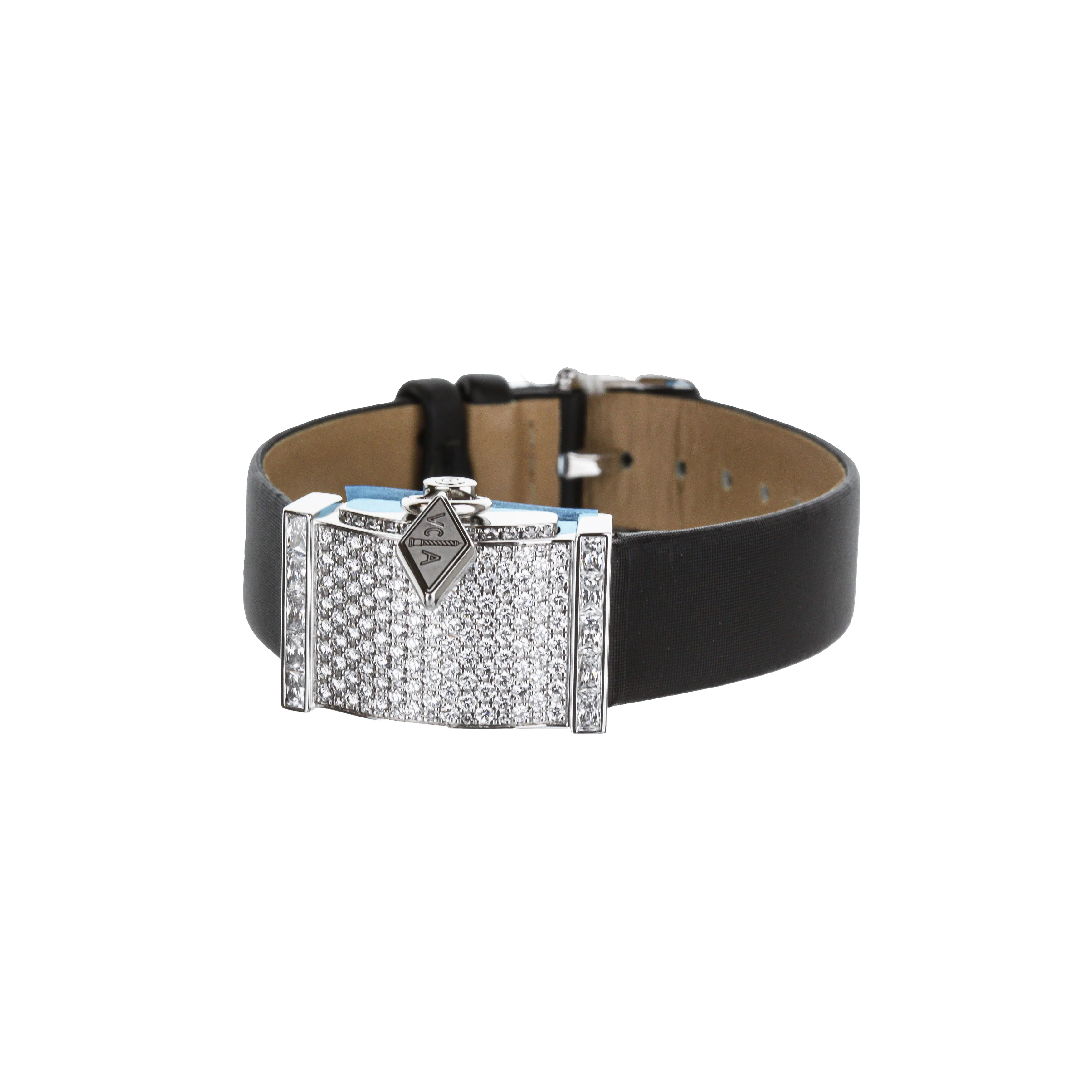 Van Cleef Secret Watch - White Dial, White Gold - Image 3